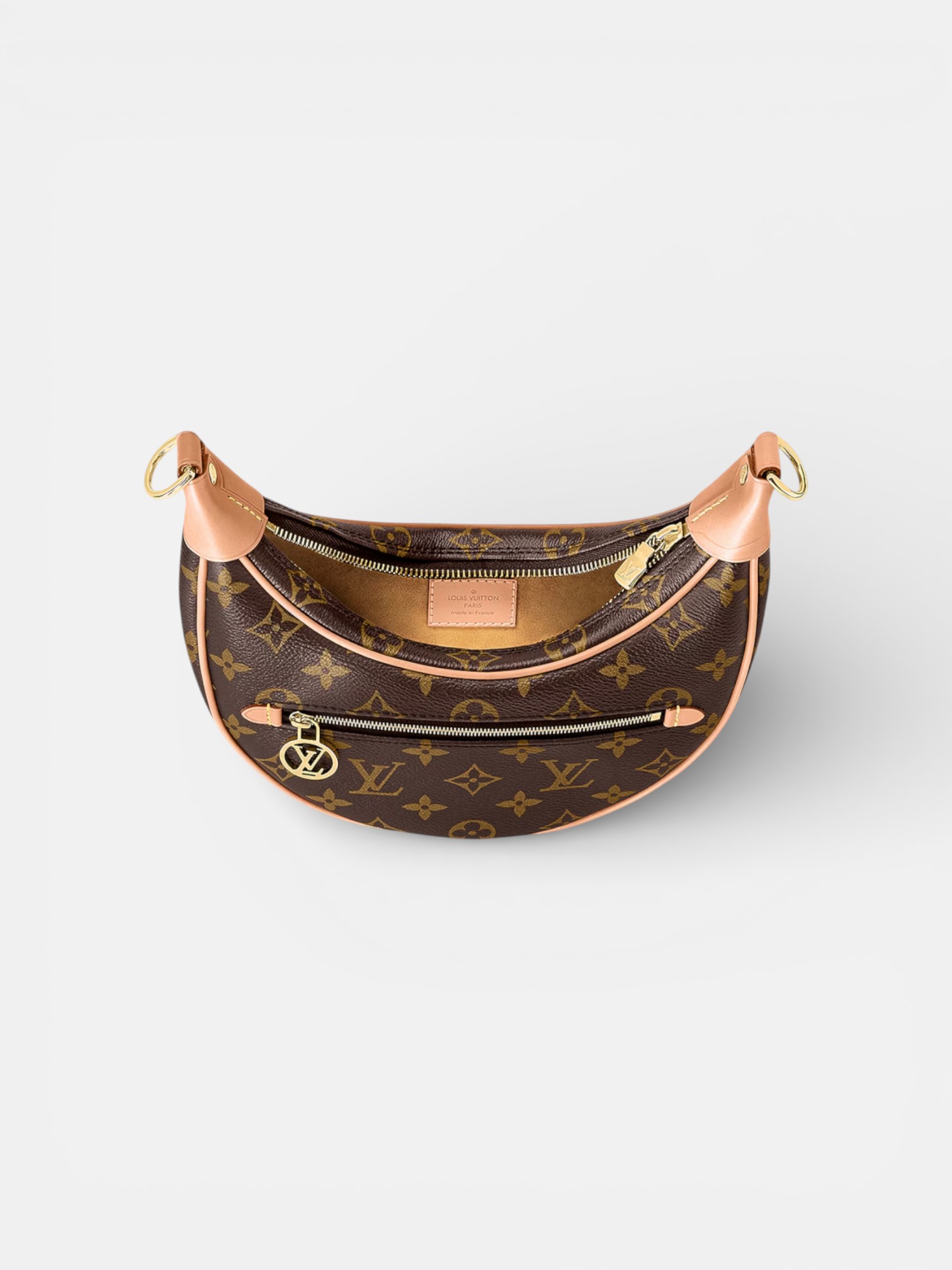 Louis Louis Vuitton Loop Bag Brown – back view in premium quality with AA+ craftsmanship
