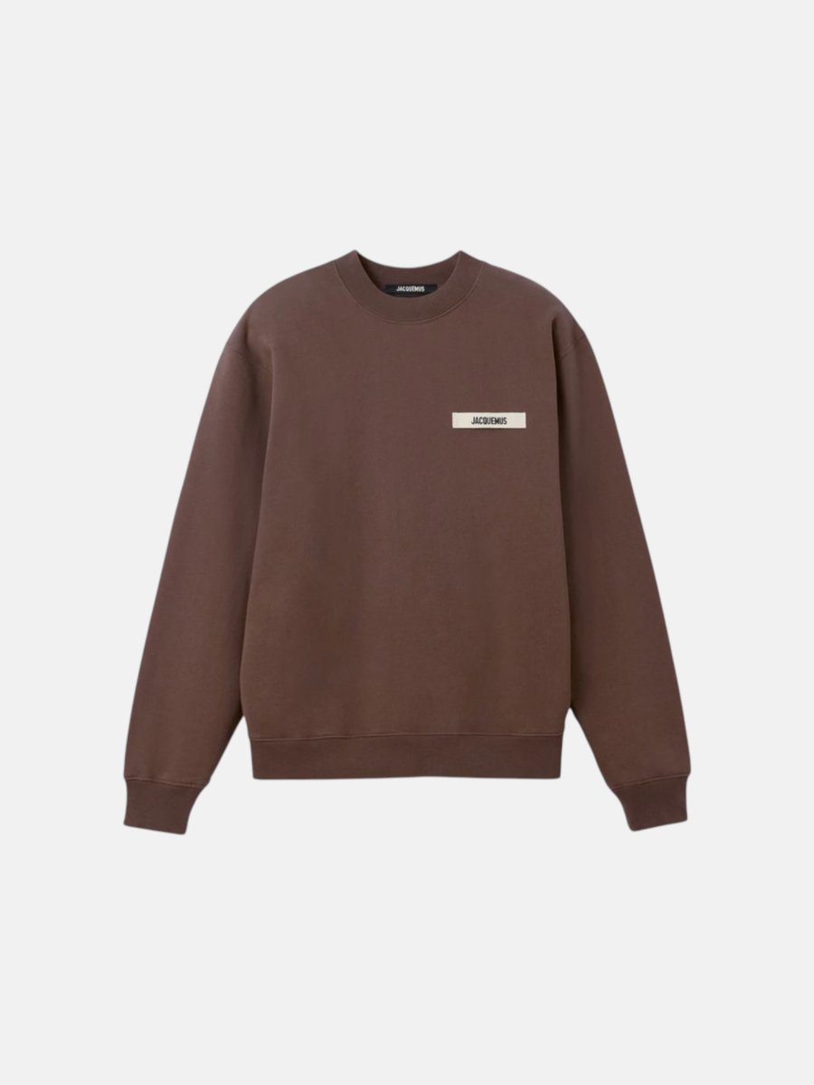 Jacquemus Badge Sweater Brown