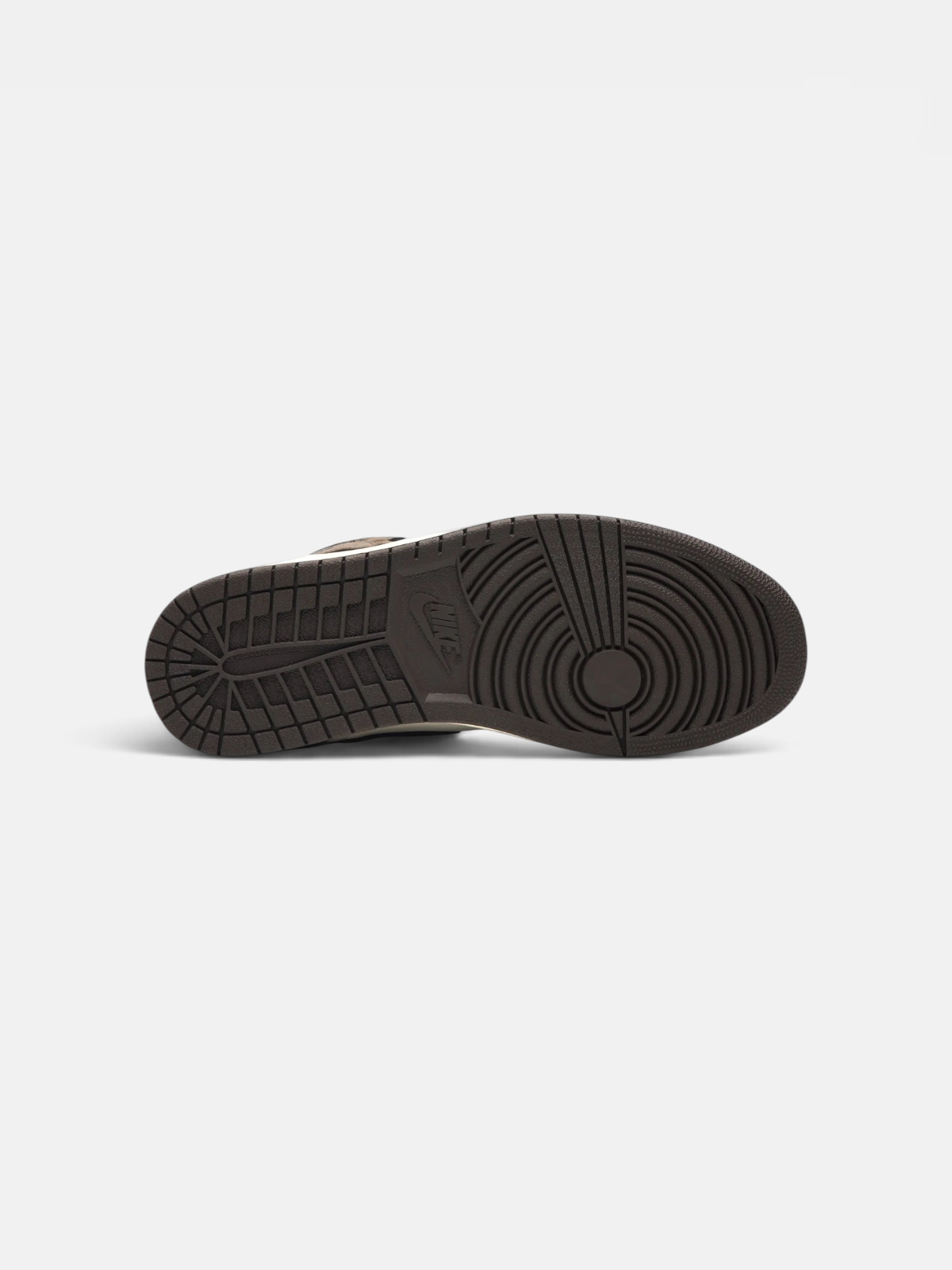 Jordan Jordan 1 Retro High OG SP Travis Scott Mocha – close-up detail view in premium quality with AA+ craftsmanship