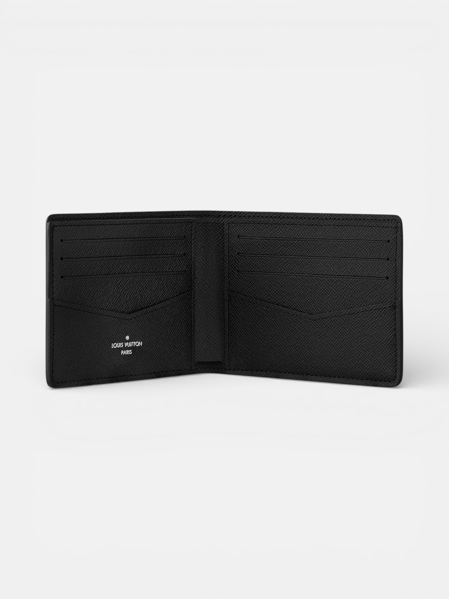 Louis Louis Vuitton Slender Wallet Monogram Eclipse – close-up detail view in premium quality with AA+ craftsmanship