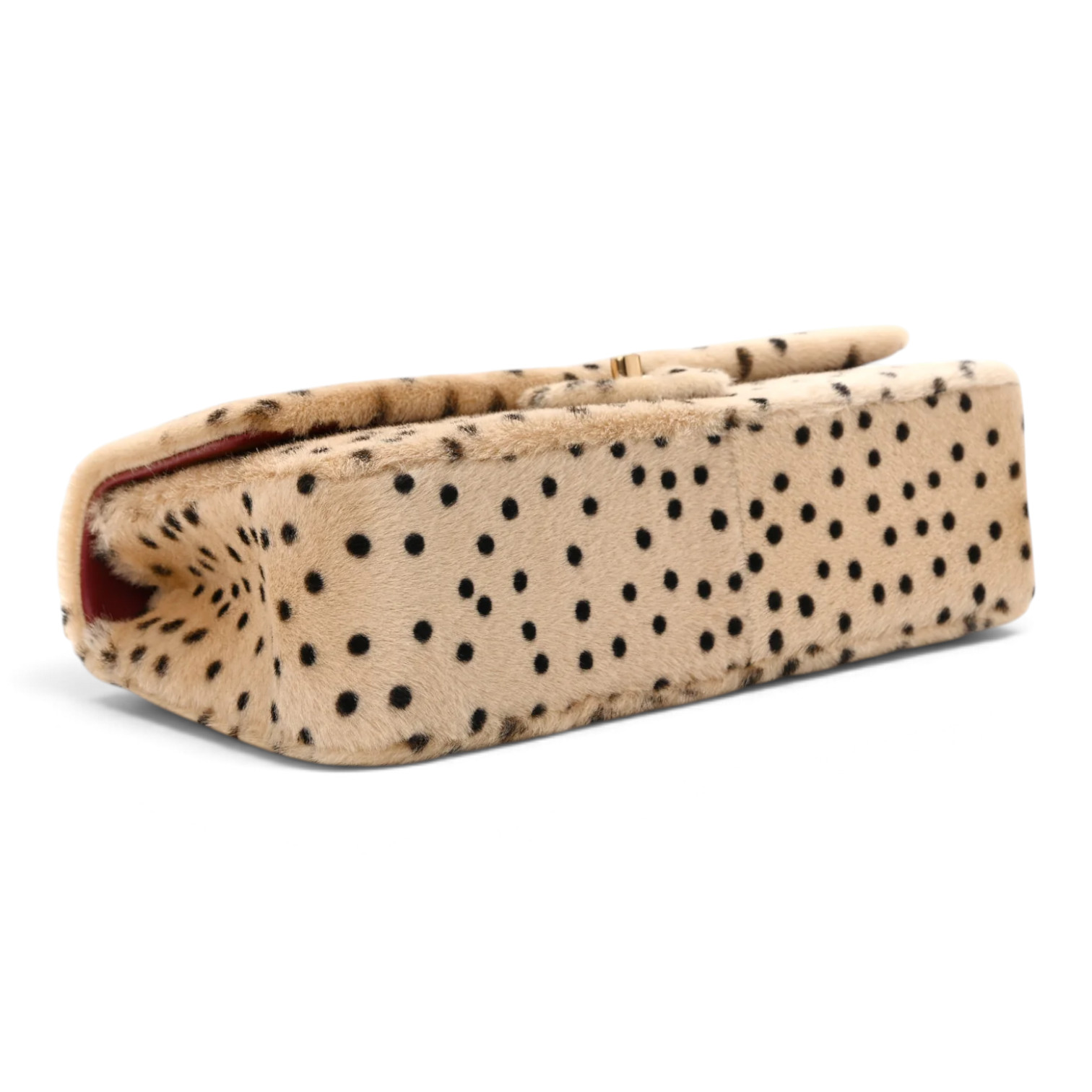 Chanel Chanel Flap Bag Cheetah Print Light Beige & Black – detail view in premium quality with AA+ craftsmanship