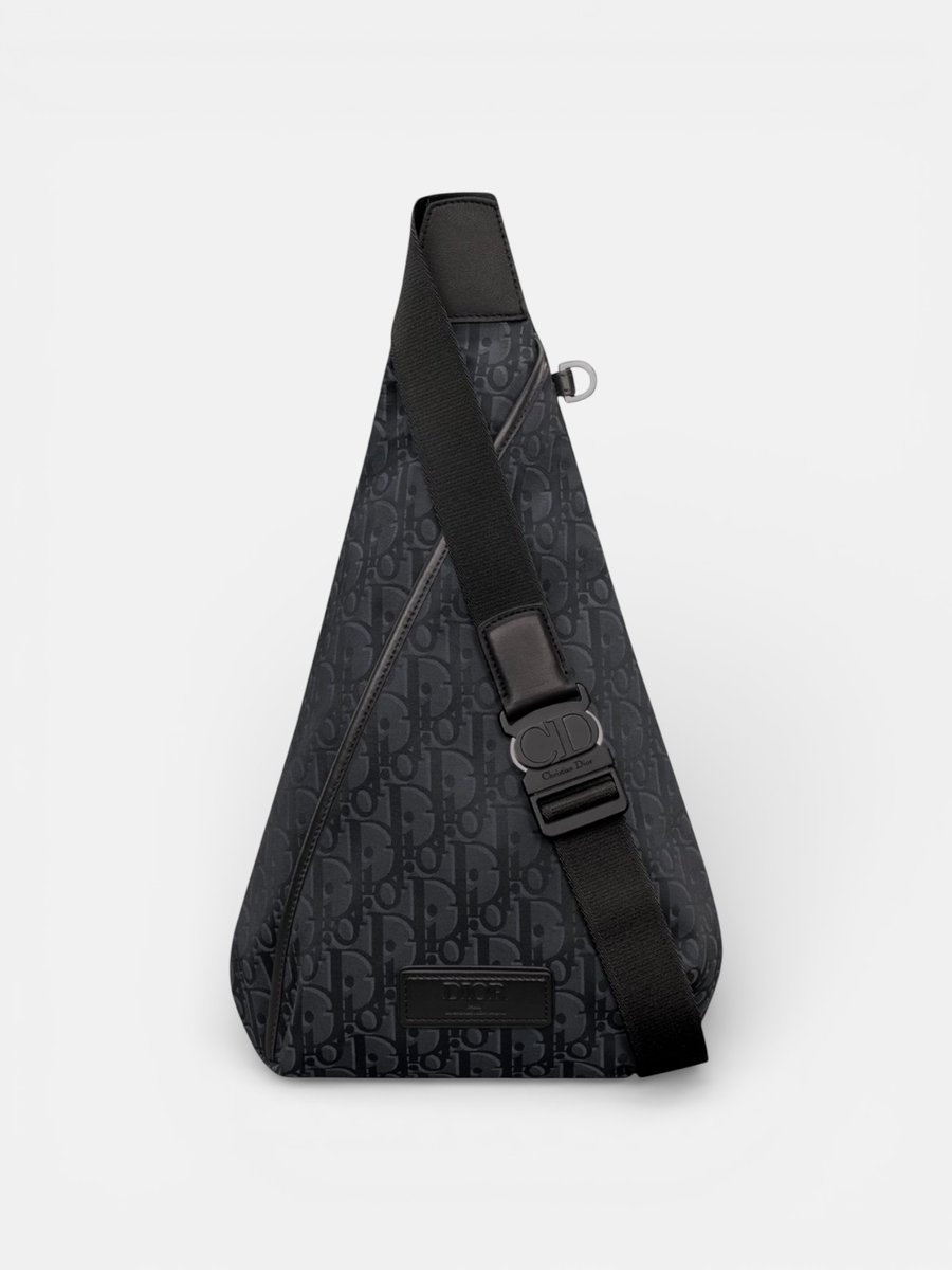 Dior Trek Zipped Sling Bag Black
