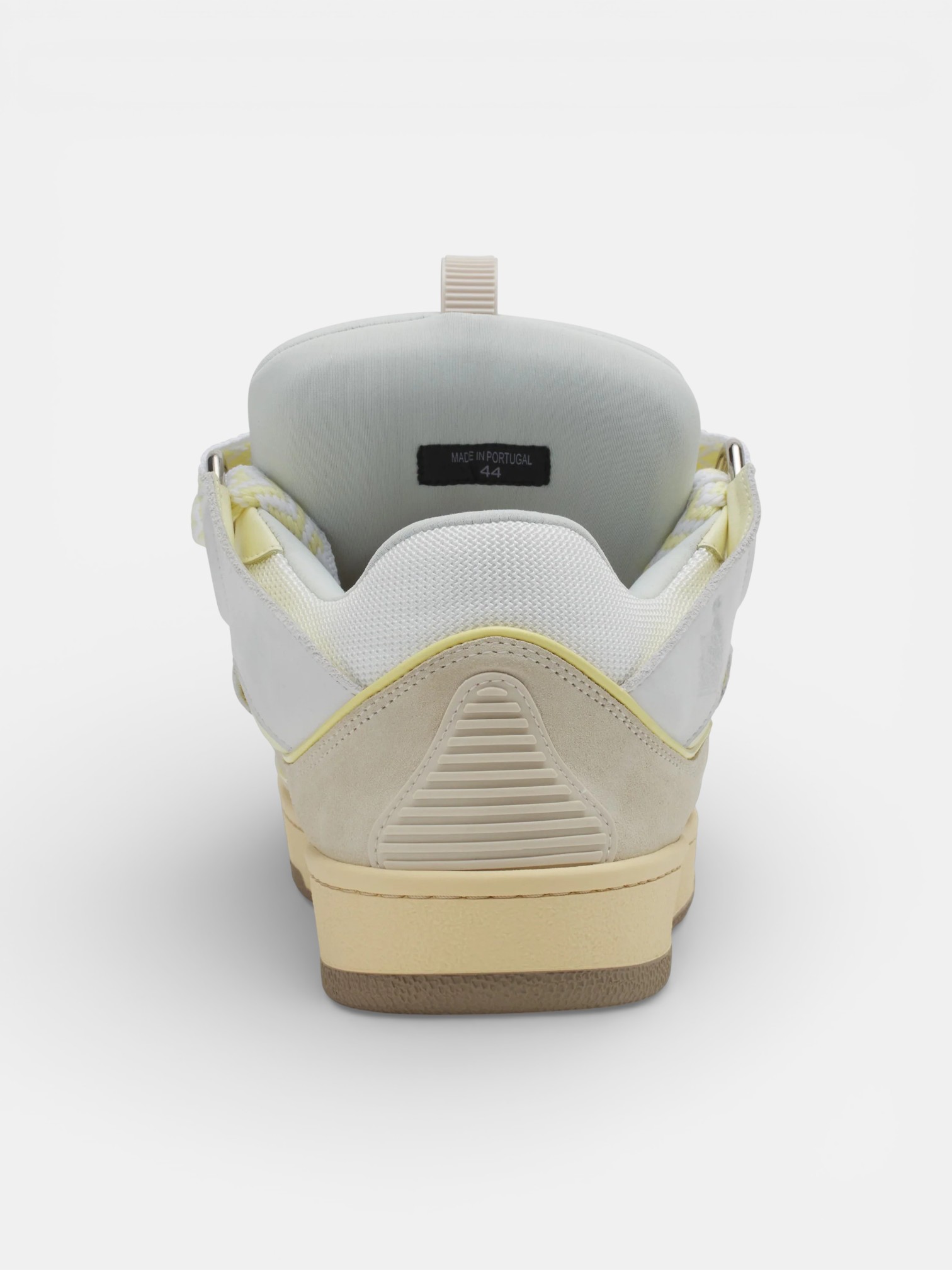 Lanvin Lanvin Curb Sneaker White Beige – close-up detail view in premium quality with AA+ craftsmanship
