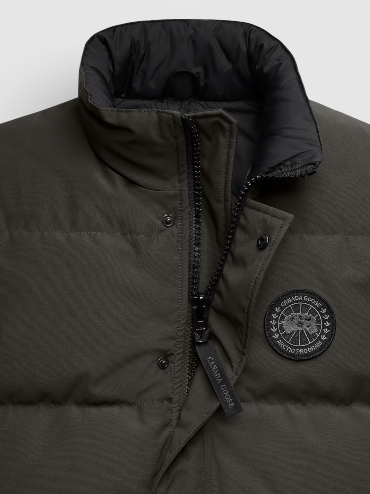 Canada Canada Goose Vest Dark Green – side profile view in premium quality with AA+ craftsmanship