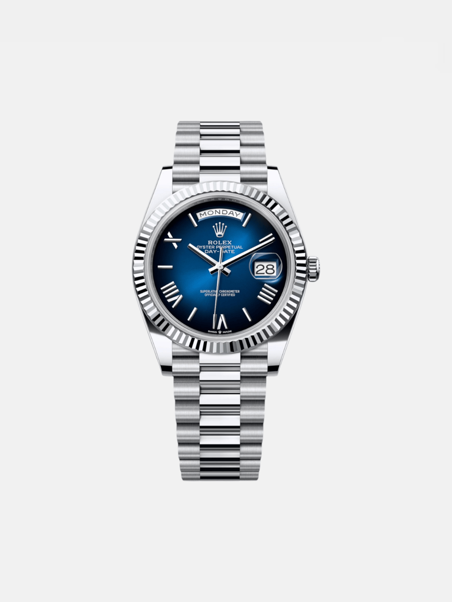Rolex Day-Date 40 228236 Blue Roman Dial