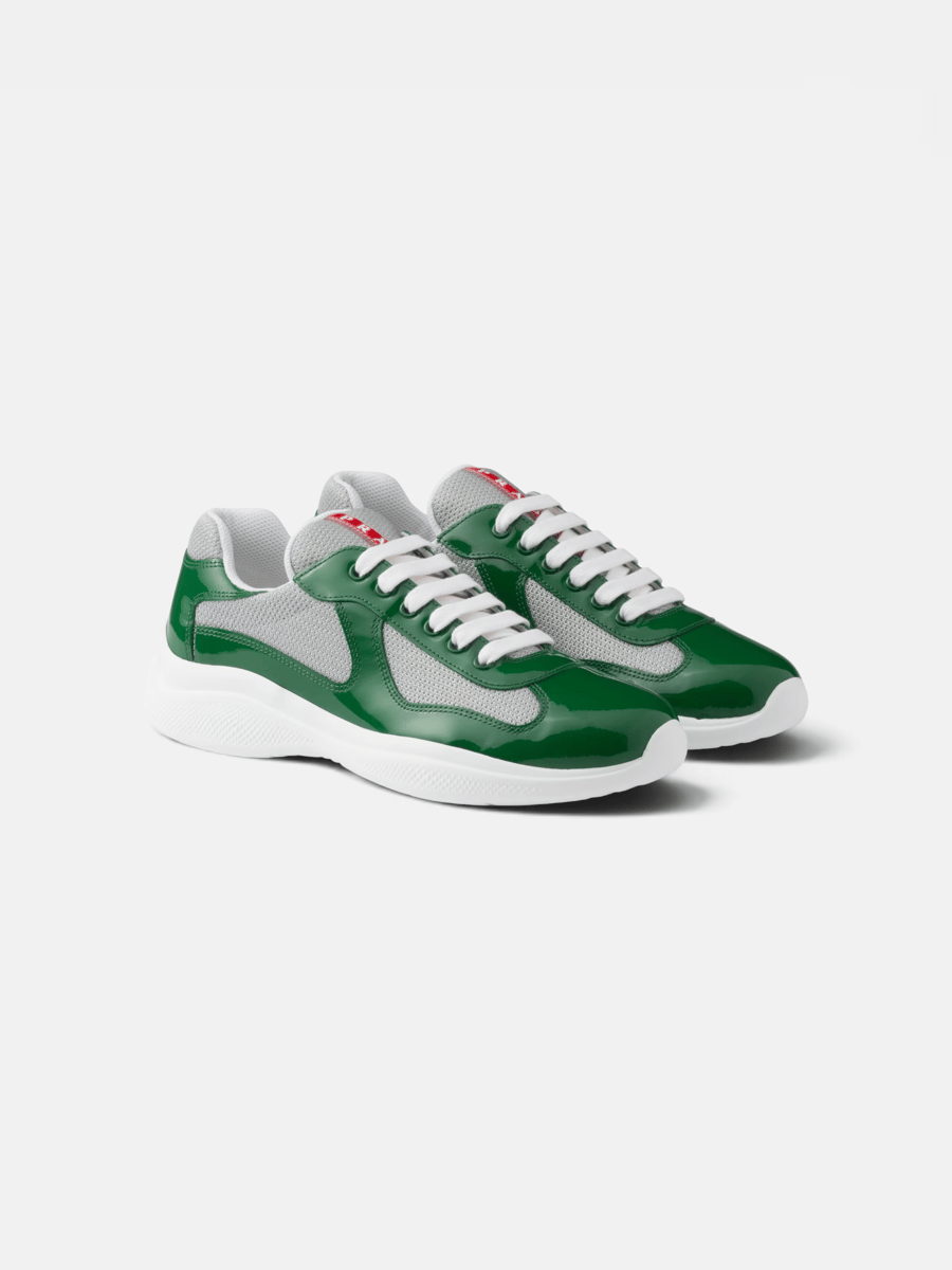 Prada Cups Sneaker White Green - Preview