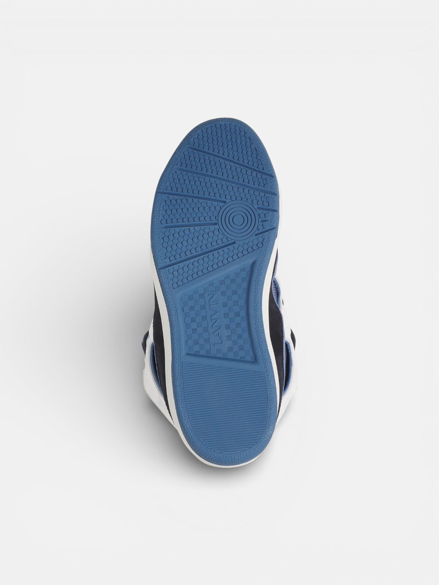 Lanvin Lanvin Curb Sneaker Black Navy Blue – detail view in premium quality with AA+ craftsmanship