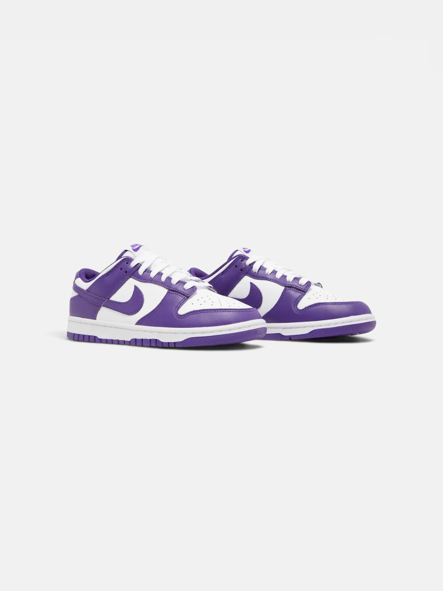Nike Nike Dunk Low Championship Purple – detail view in premium quality with AA+ craftsmanship