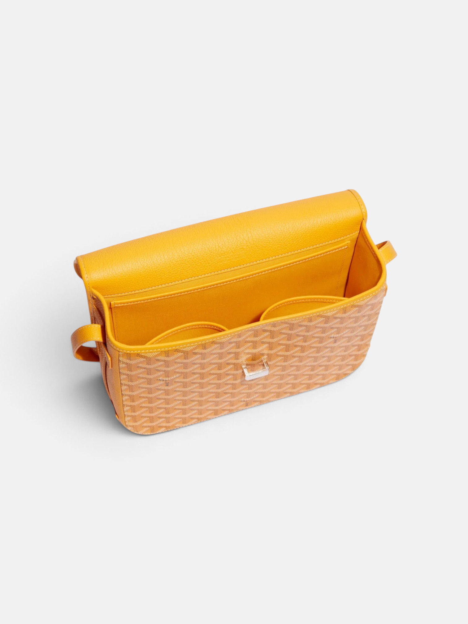 Goyard Goyard Belvedere MM Bag Yellow – back view in premium quality with AA+ craftsmanship