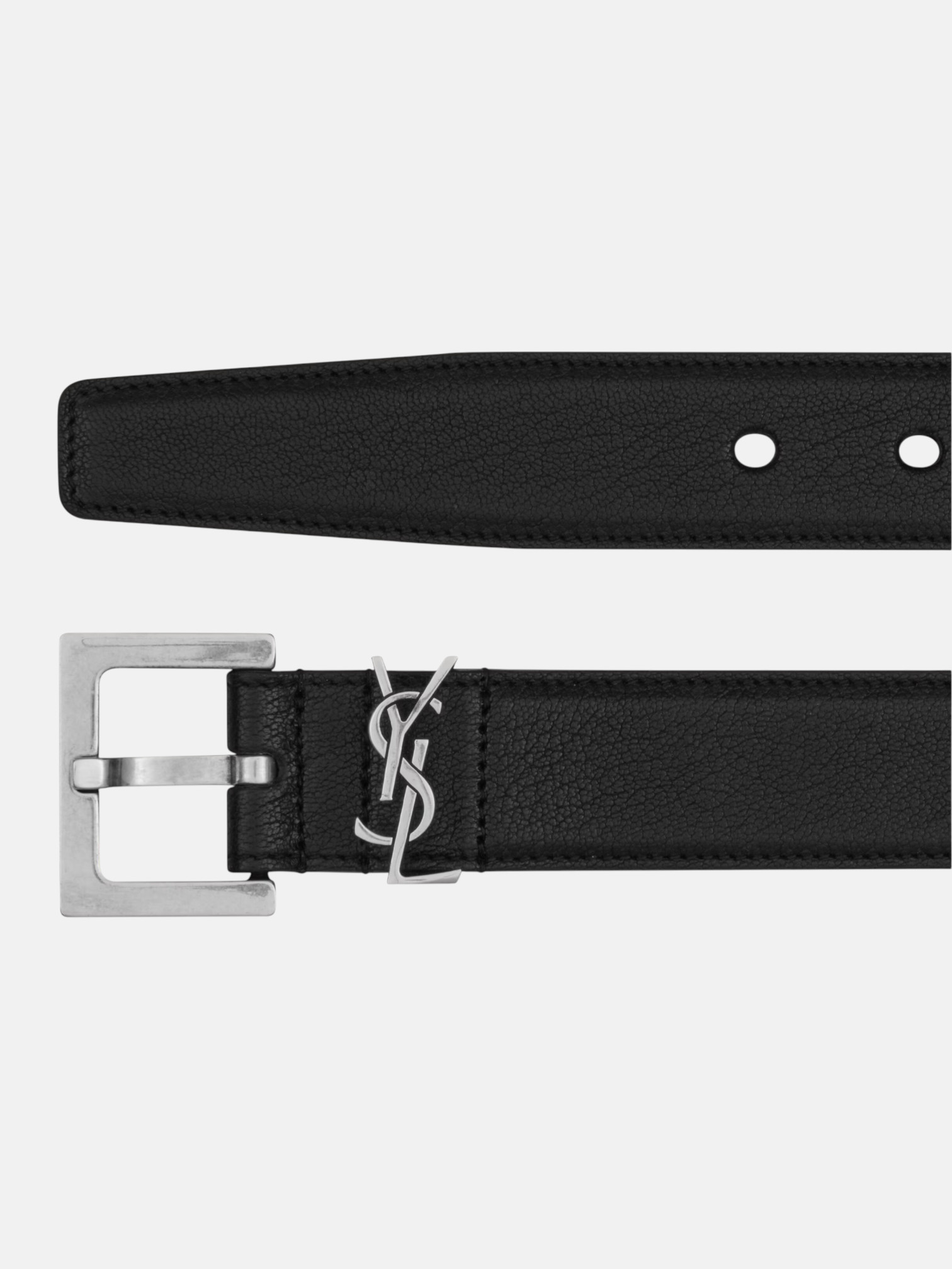 YSL YSL Cassandre Belt Black – side profile view in premium quality with AA+ craftsmanship
