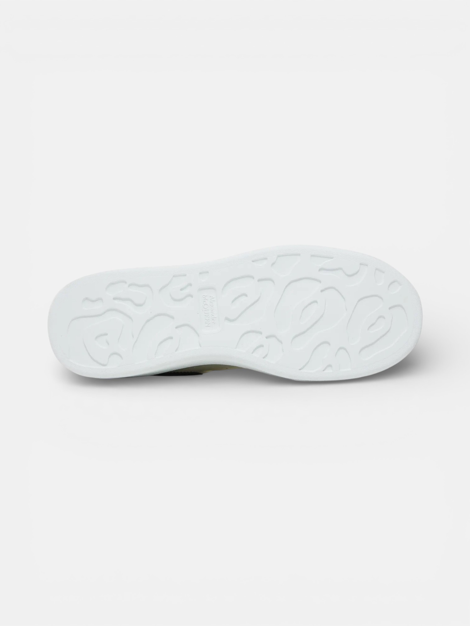 Alexander Alexander McQueen Sneaker White Black Leather – back view in premium quality with AA+ craftsmanship