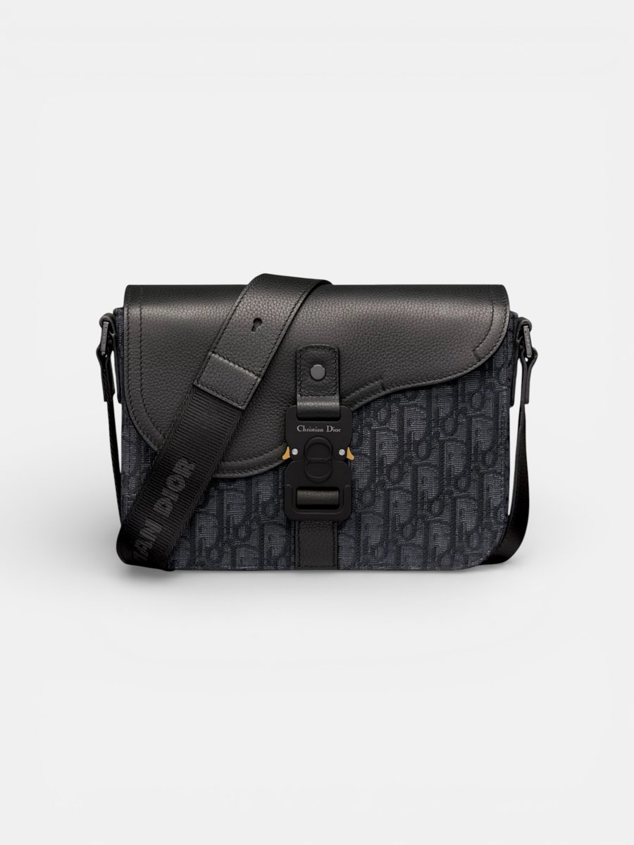Dior Small Saddle Messenger Bag Black
