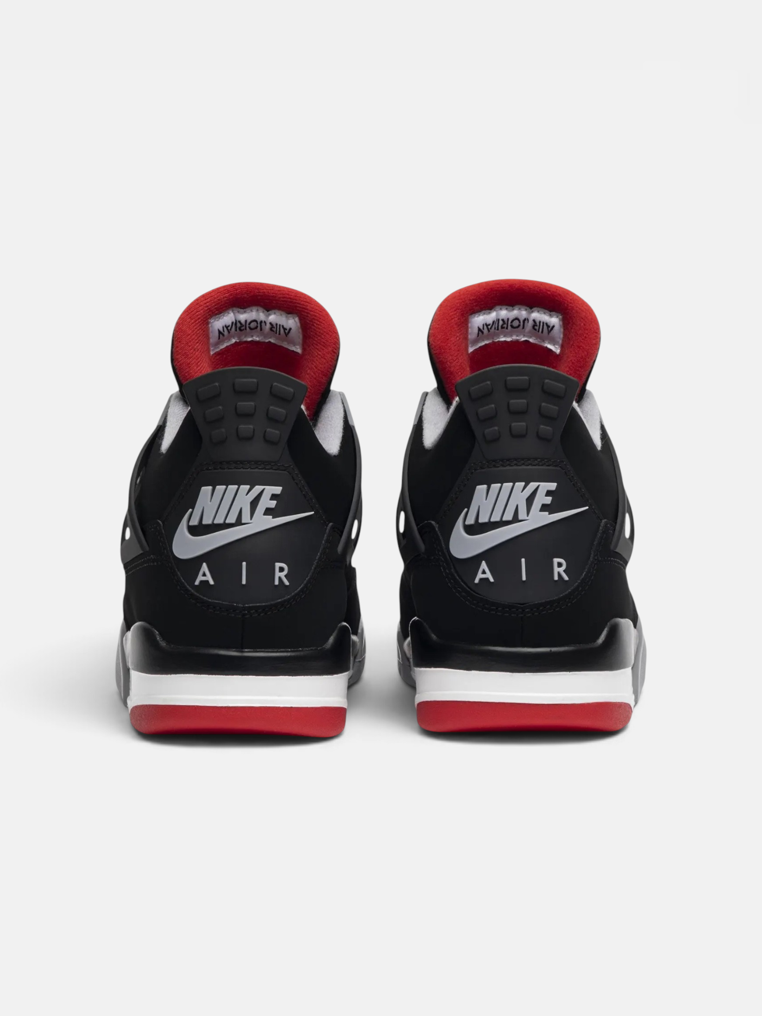 Jordan Jordan 4 Retro OG Bred – back view in premium quality with AA+ craftsmanship