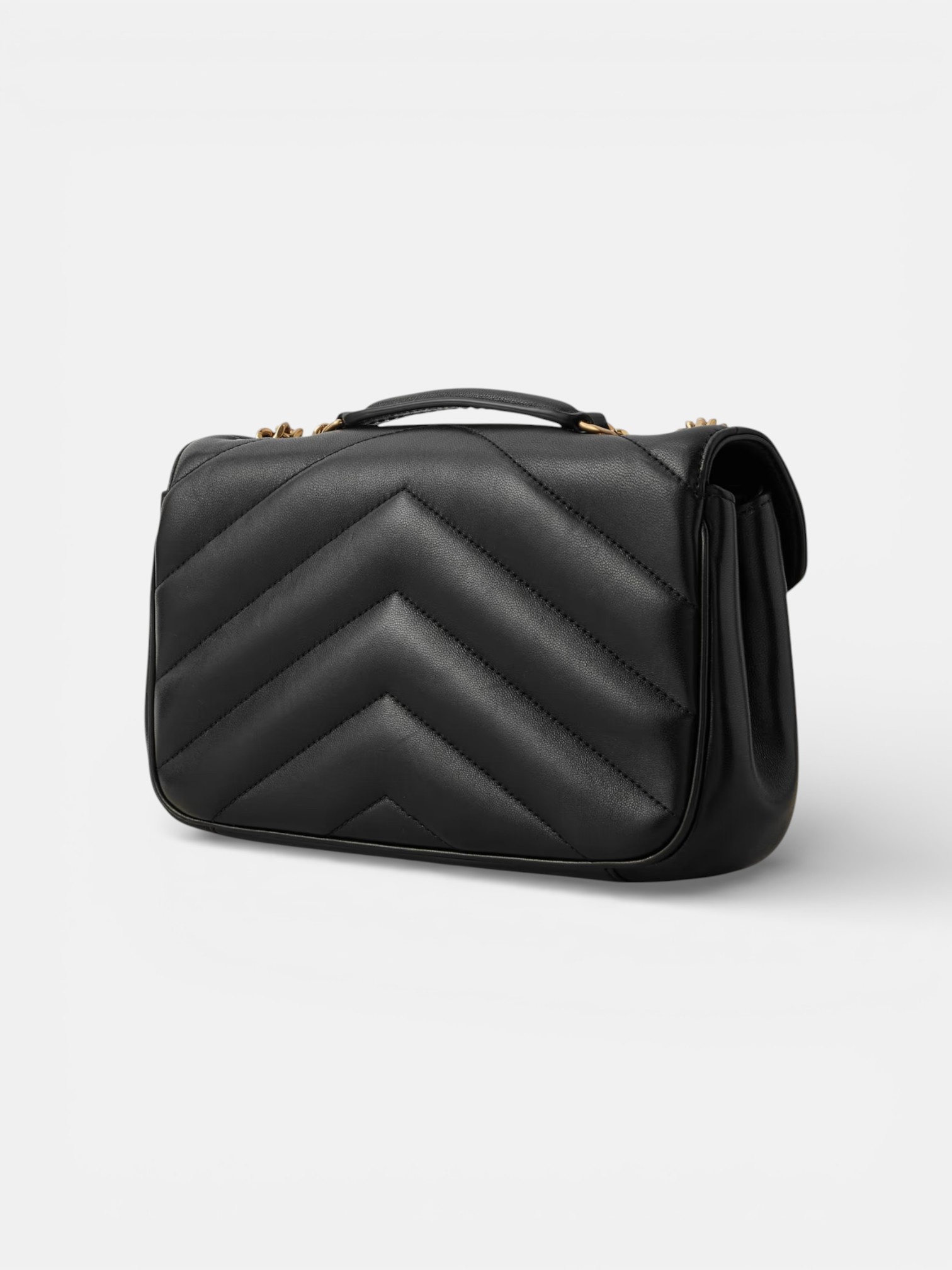 YSL LouLou Small in Black, Back View
