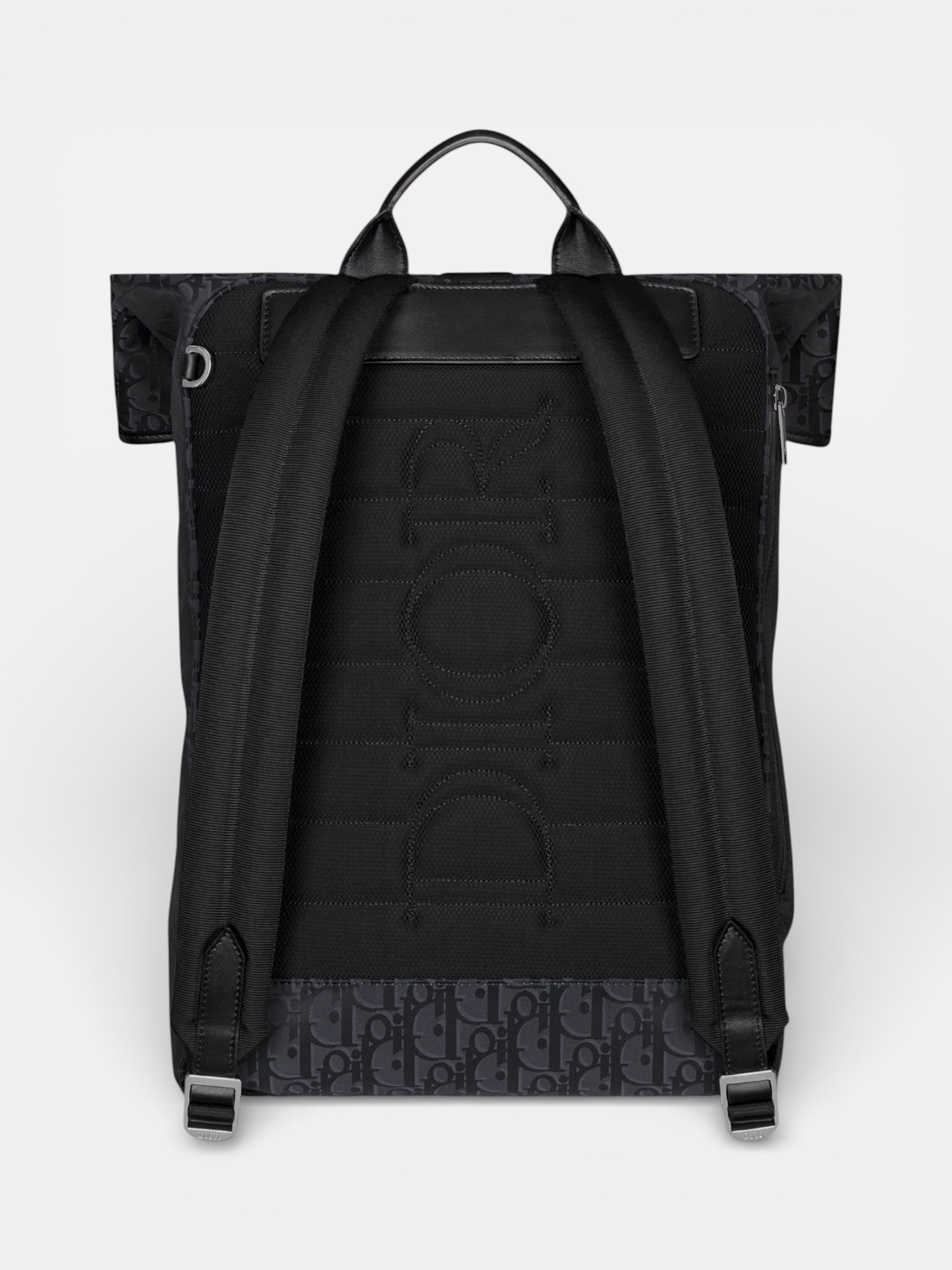 Dior Dior Trek Roll Top Backpack Black – side profile view in premium quality with AA+ craftsmanship