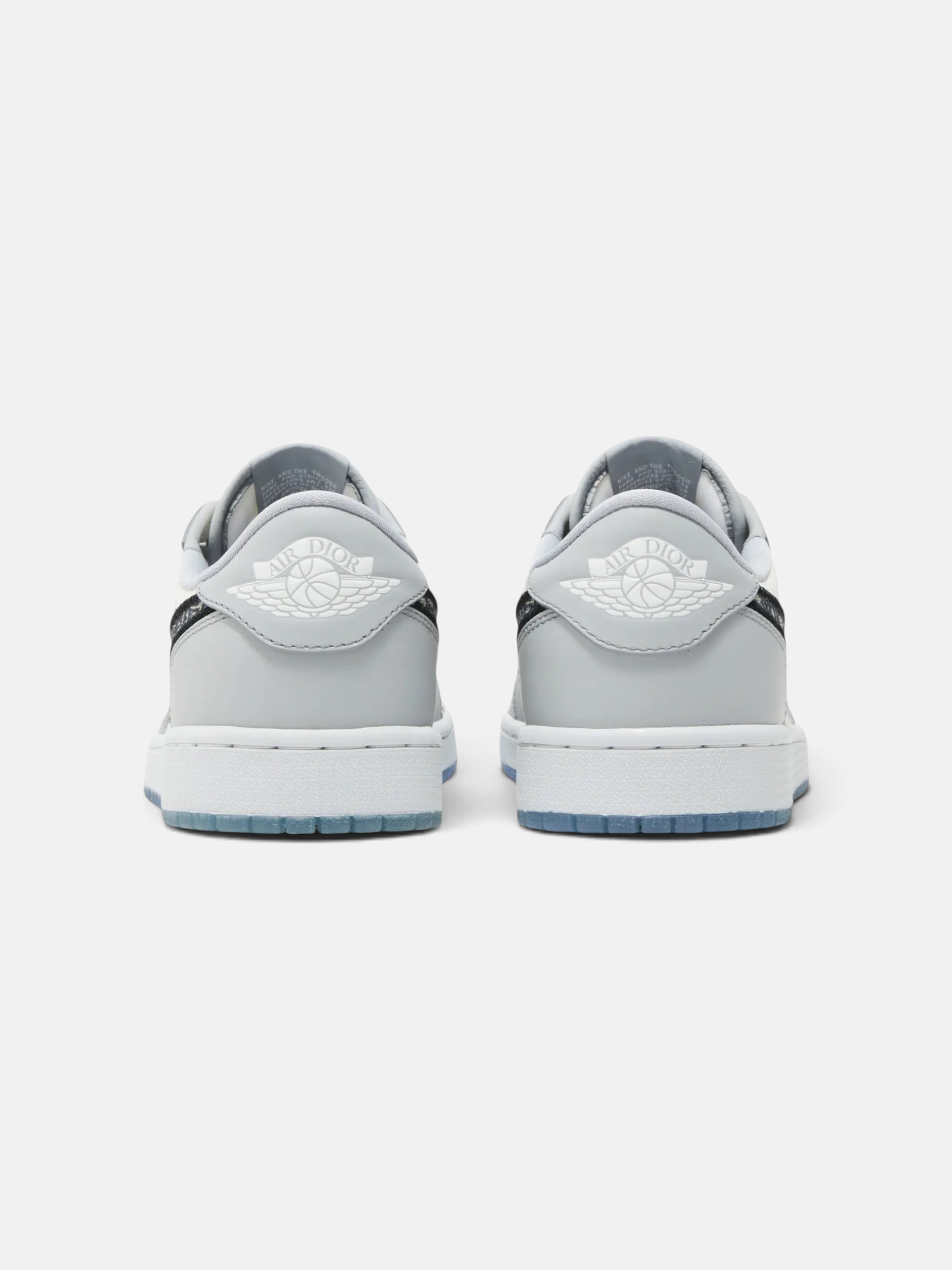 Jordan Jordan 1 Retro Low Dior – back view in premium quality with AA+ craftsmanship
