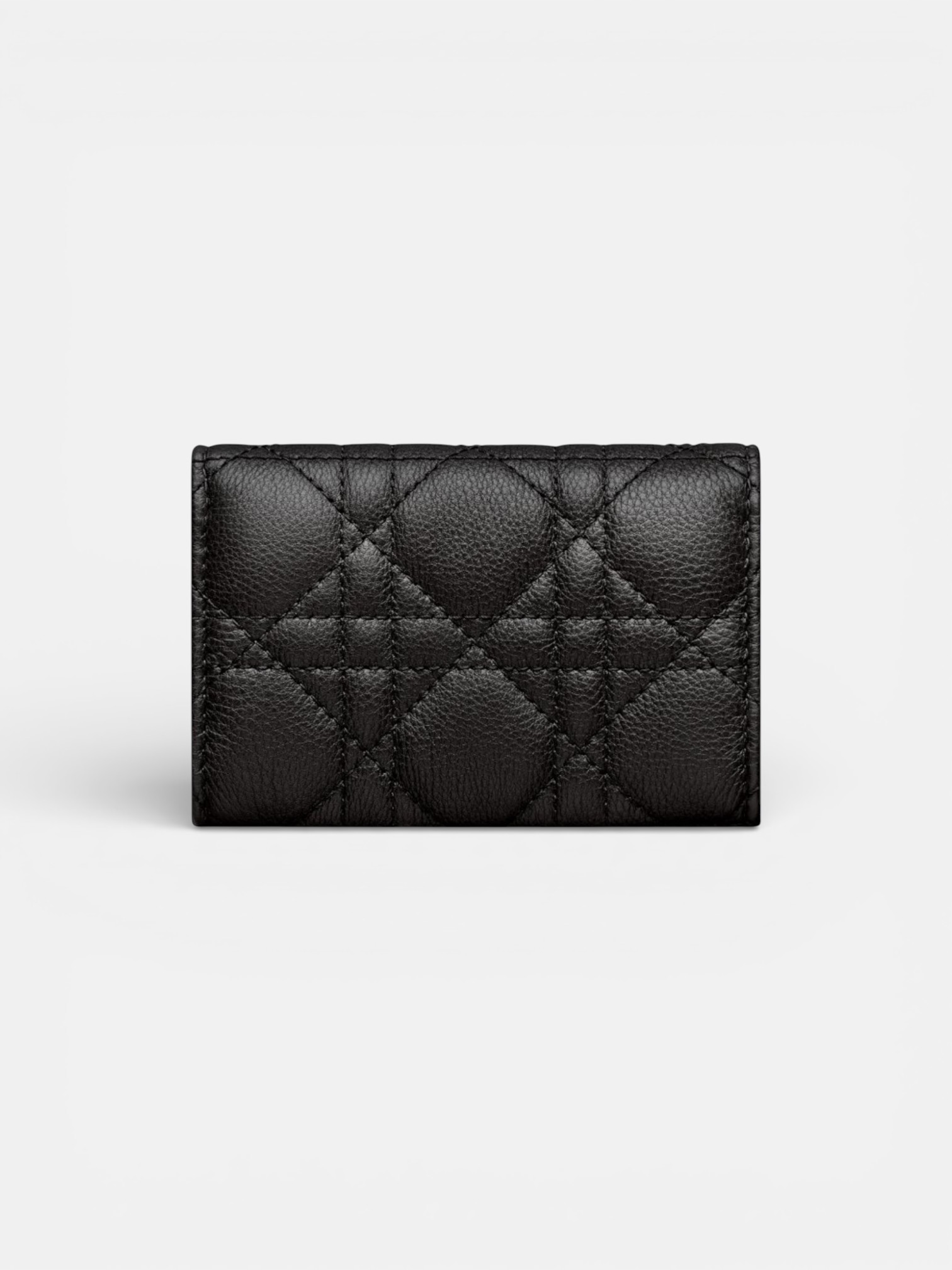 Dior Dior Caro Glycine Wallet Black – back view in premium quality with AA+ craftsmanship