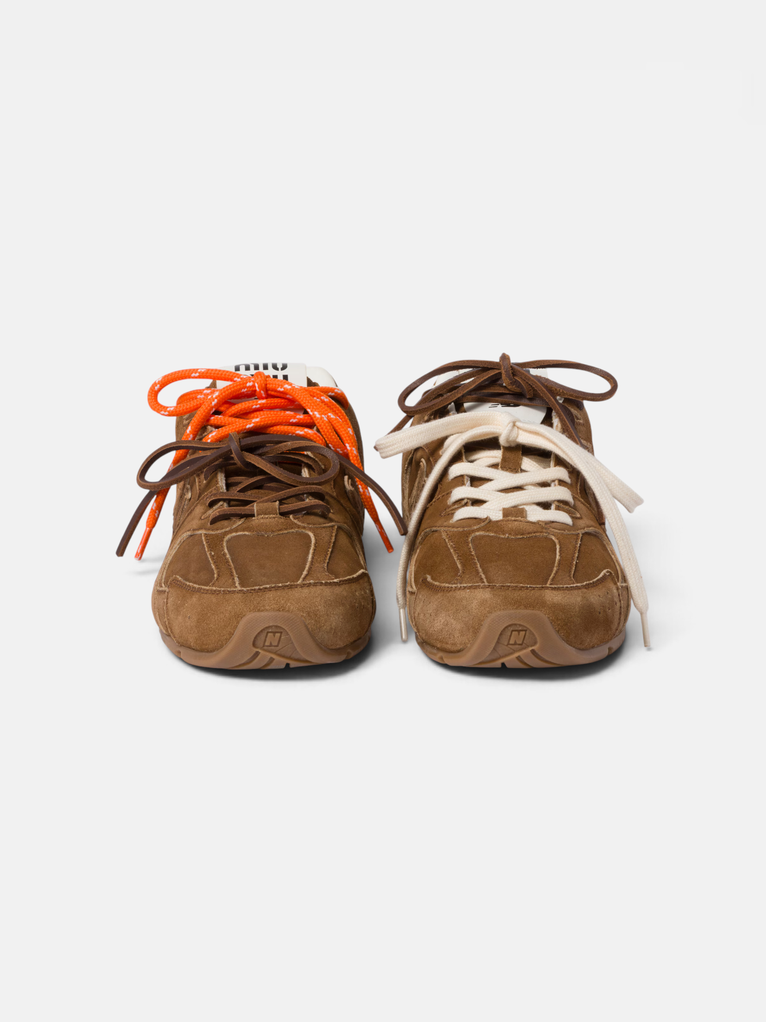 MiuMiu MiuMiu 530 SL Suede Sneakers Cinnamon – back view in premium quality with AA+ craftsmanship