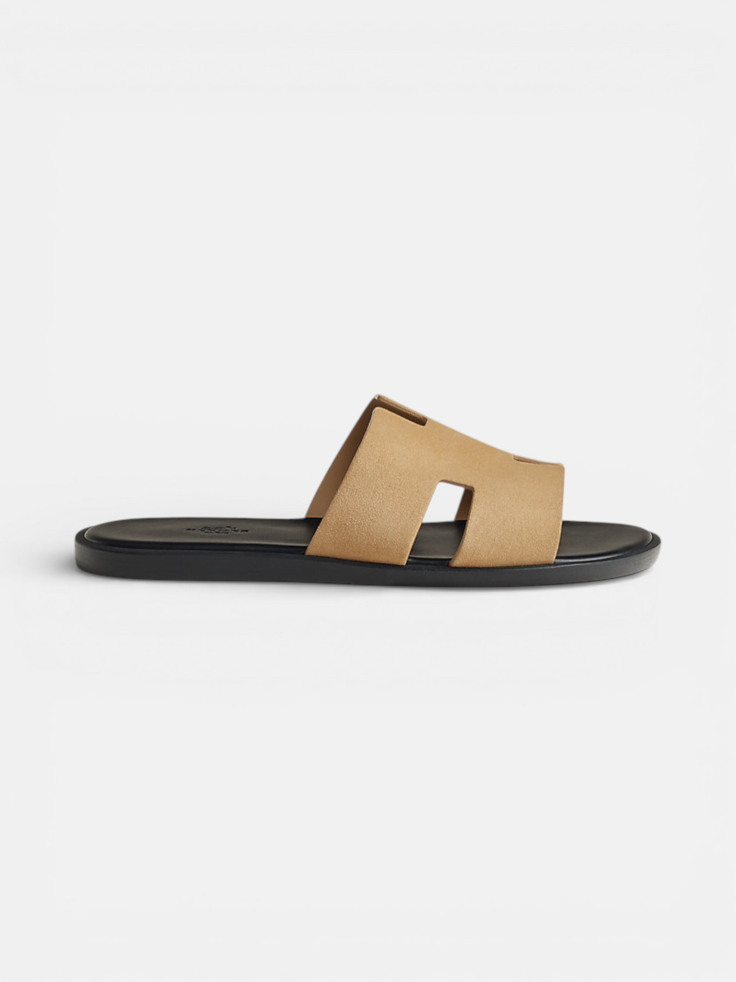 Hermes Hermes Izmir Sandal Beige Albatre – side profile view in premium quality with AA+ craftsmanship