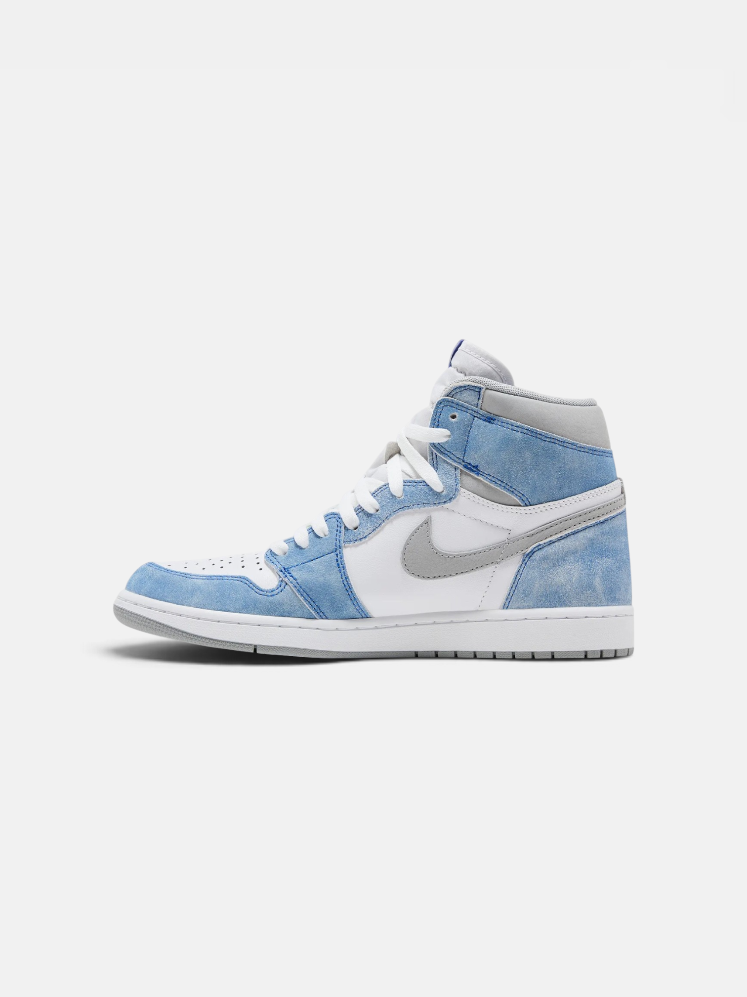 Jordan Jordan 1 Retro High Hyper Royal Smoke Grey – side profile view in premium quality with AA+ craftsmanship