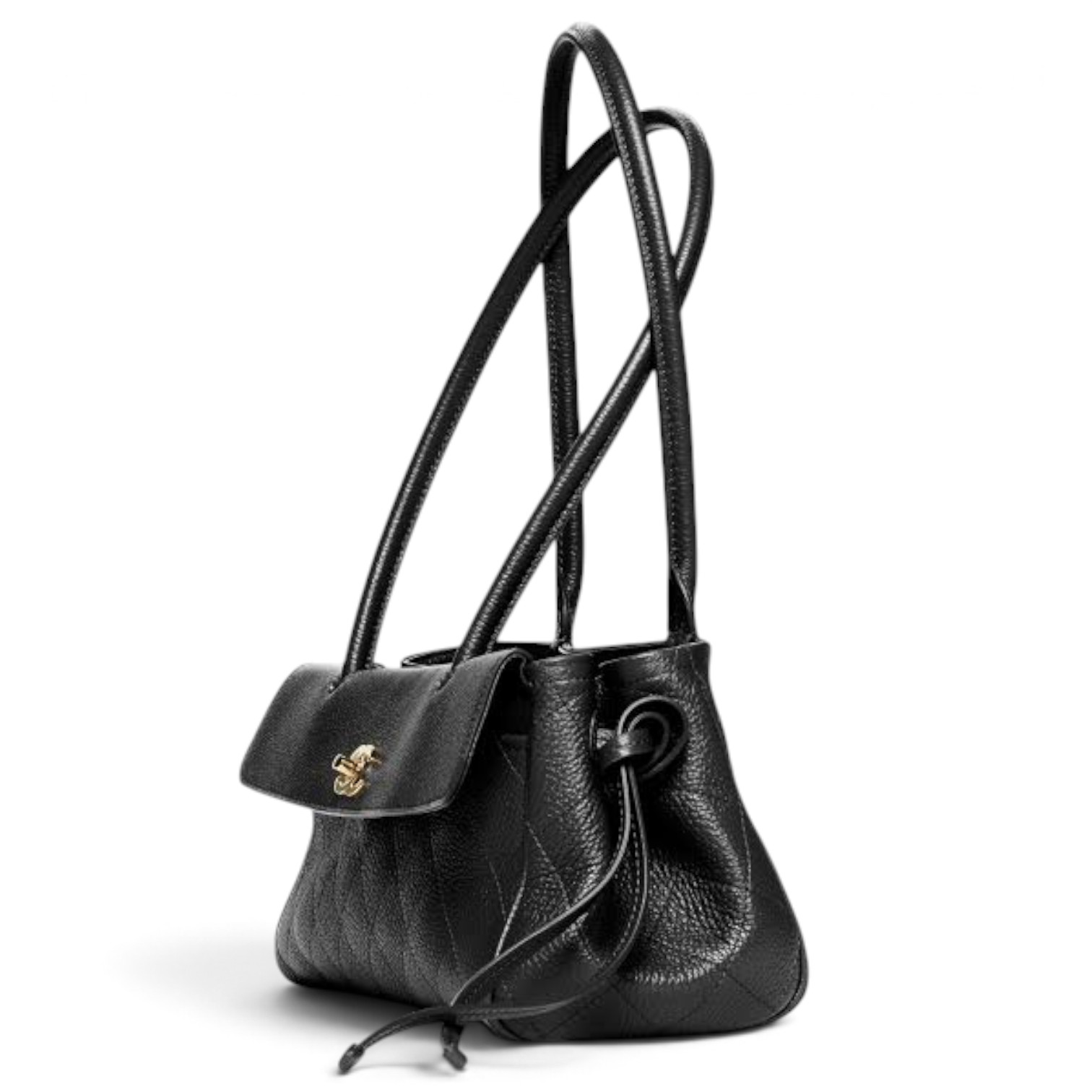 Chanel Chanel Small Tote Grained Calfskin & Gold-Tone Metal Black – detail view in premium quality with AA+ craftsmanship