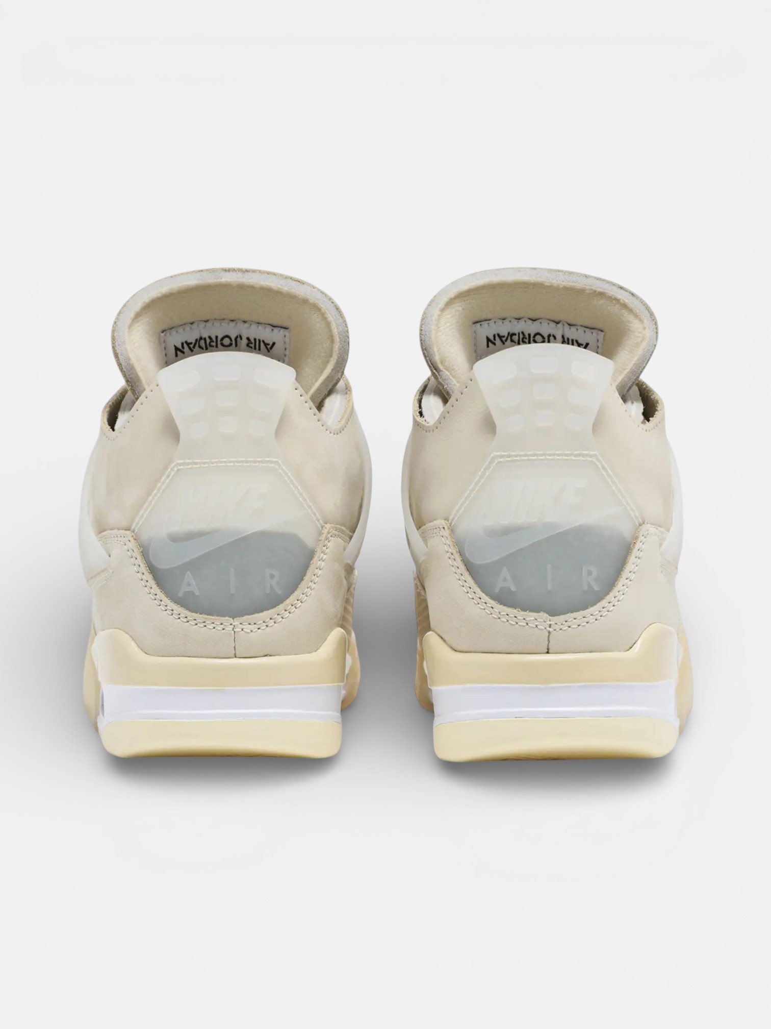 Jordan Jordan 4 Retro Off-White Sail – detail view in premium quality with AA+ craftsmanship
