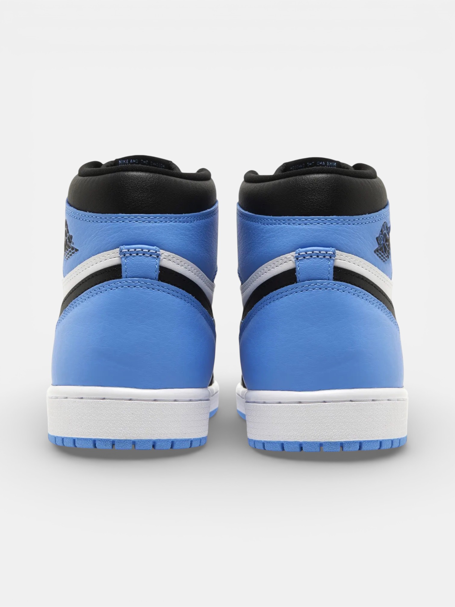 Jordan Jordan 1 Retro High OG UNC Toe – detail view in premium quality with AA+ craftsmanship