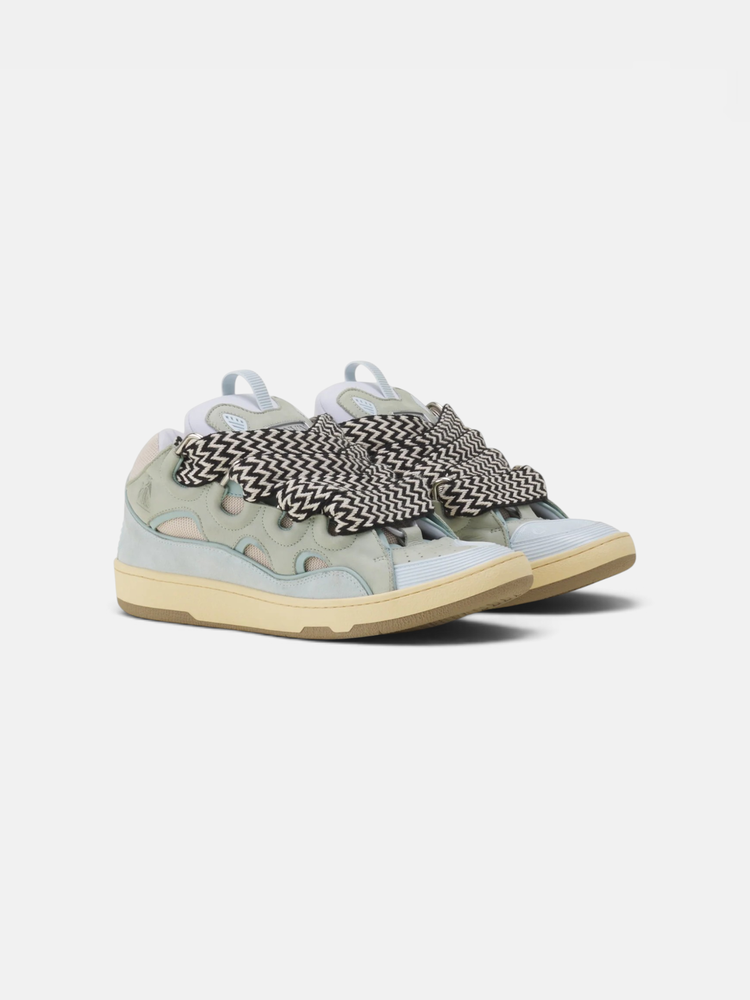 Lanvin Lanvin Curb Sneaker Pale Blue – close-up detail view in premium quality with AA+ craftsmanship