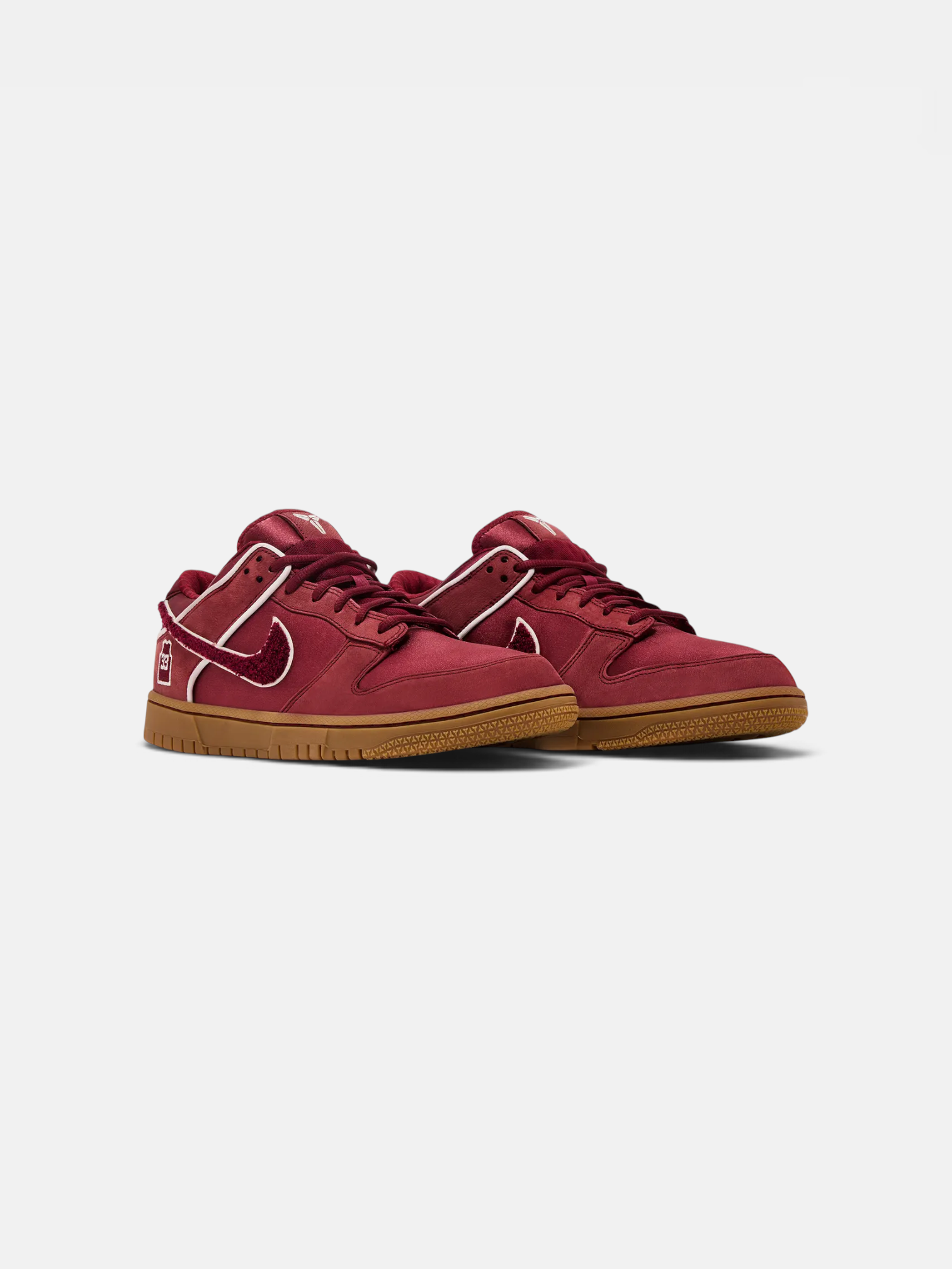 Kobe Kobe Bryant x Nike Dunk Low Team Red – detail view in premium quality with AA+ craftsmanship