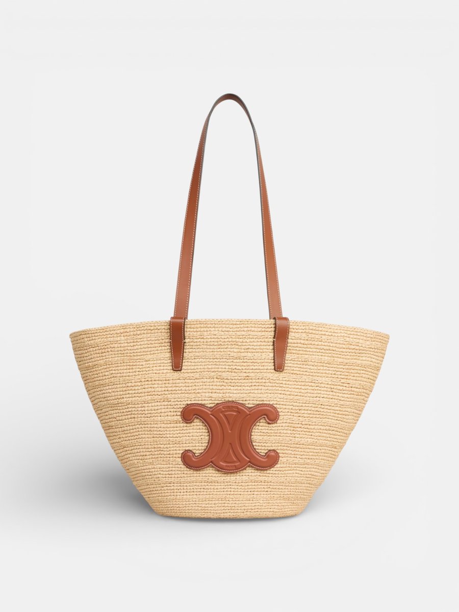 Celine Classic Panier Calfskin Raffia