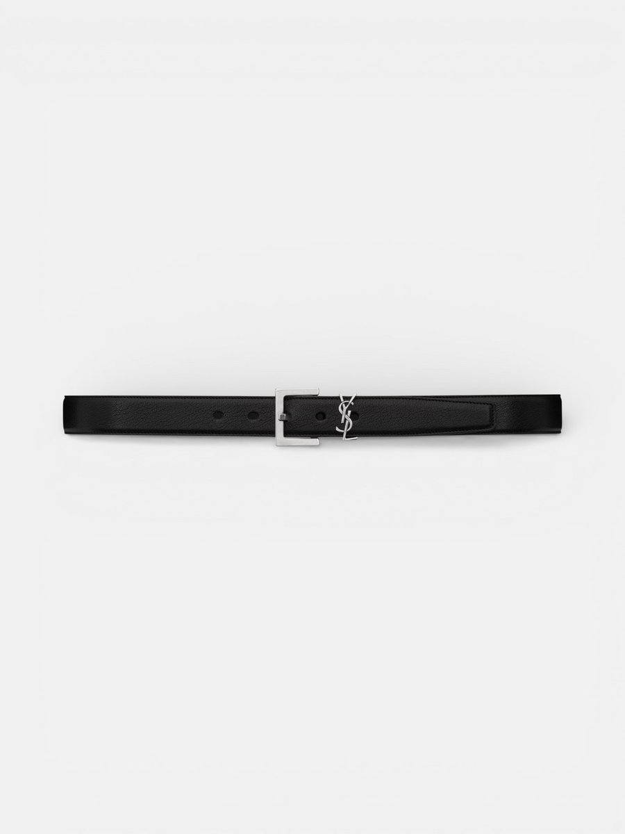 YSL Cassandre Belt Black