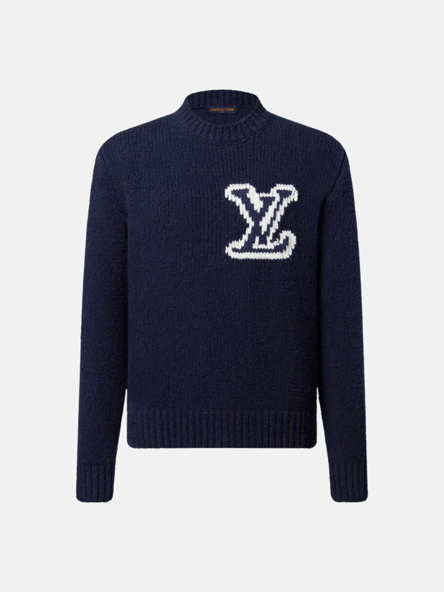 Louis Vuitton Intarsia Sweater Navy