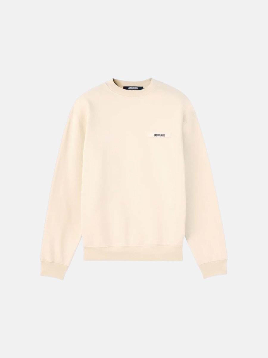 Jacquemus Badge Sweater Cream