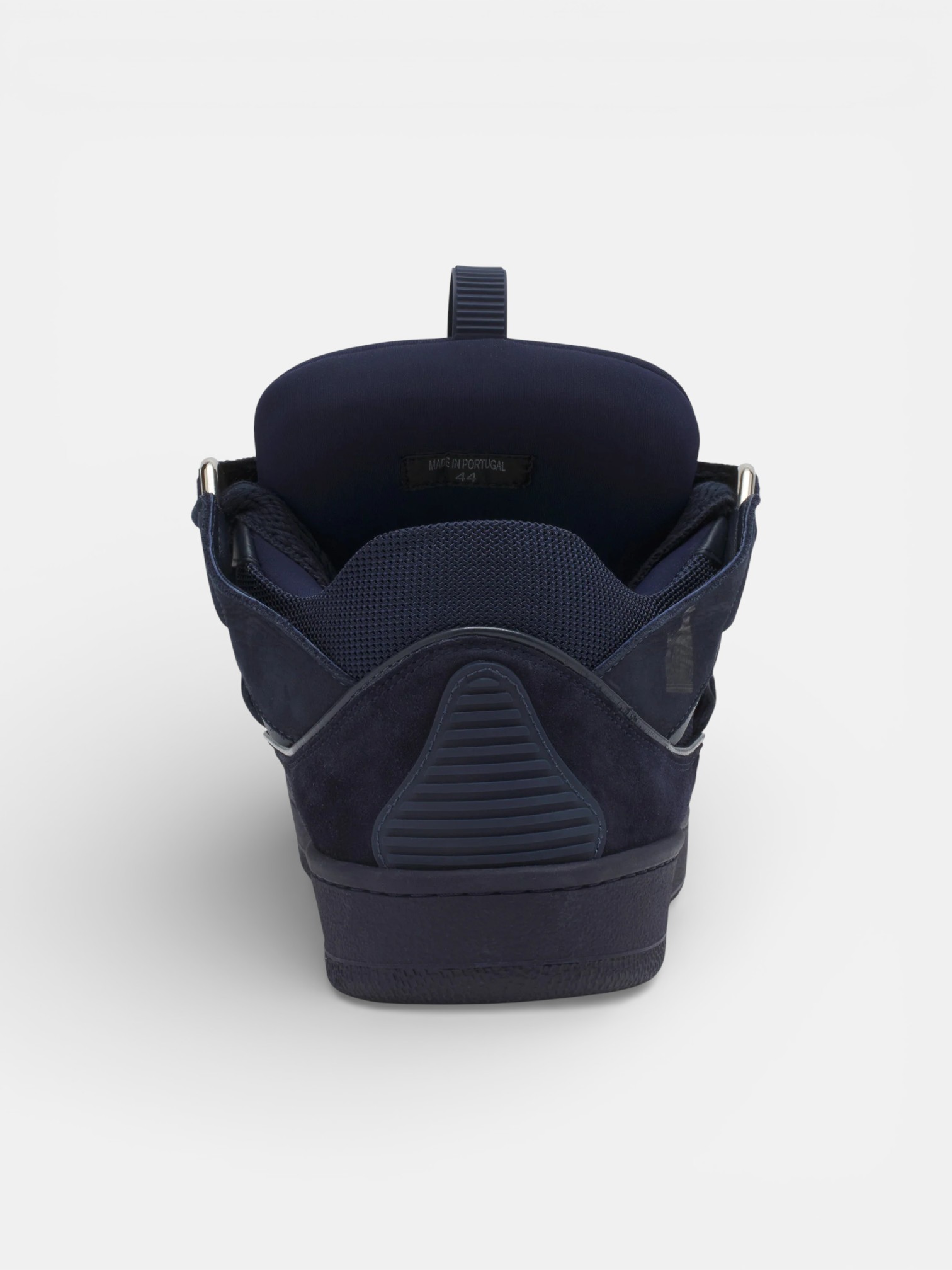 Lanvin Lanvin Curb Sneaker Navy Blue – close-up detail view in premium quality with AA+ craftsmanship
