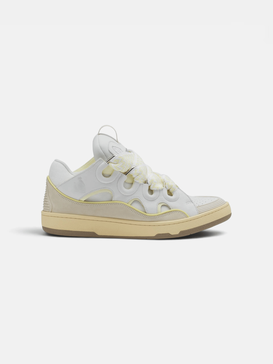 Lanvin Curb Sneaker White Beige