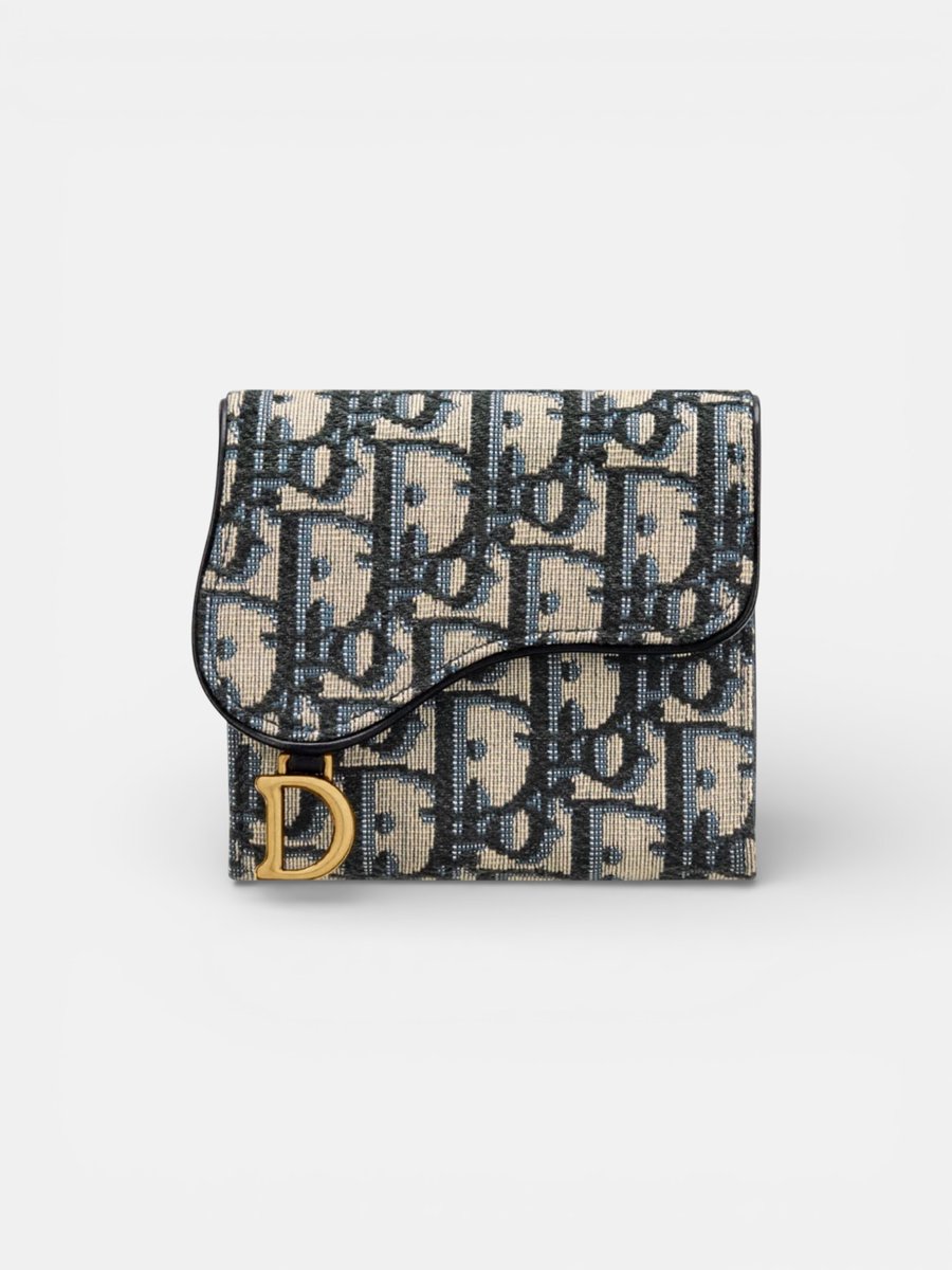 Dior Saddle Lotus Wallet Safari