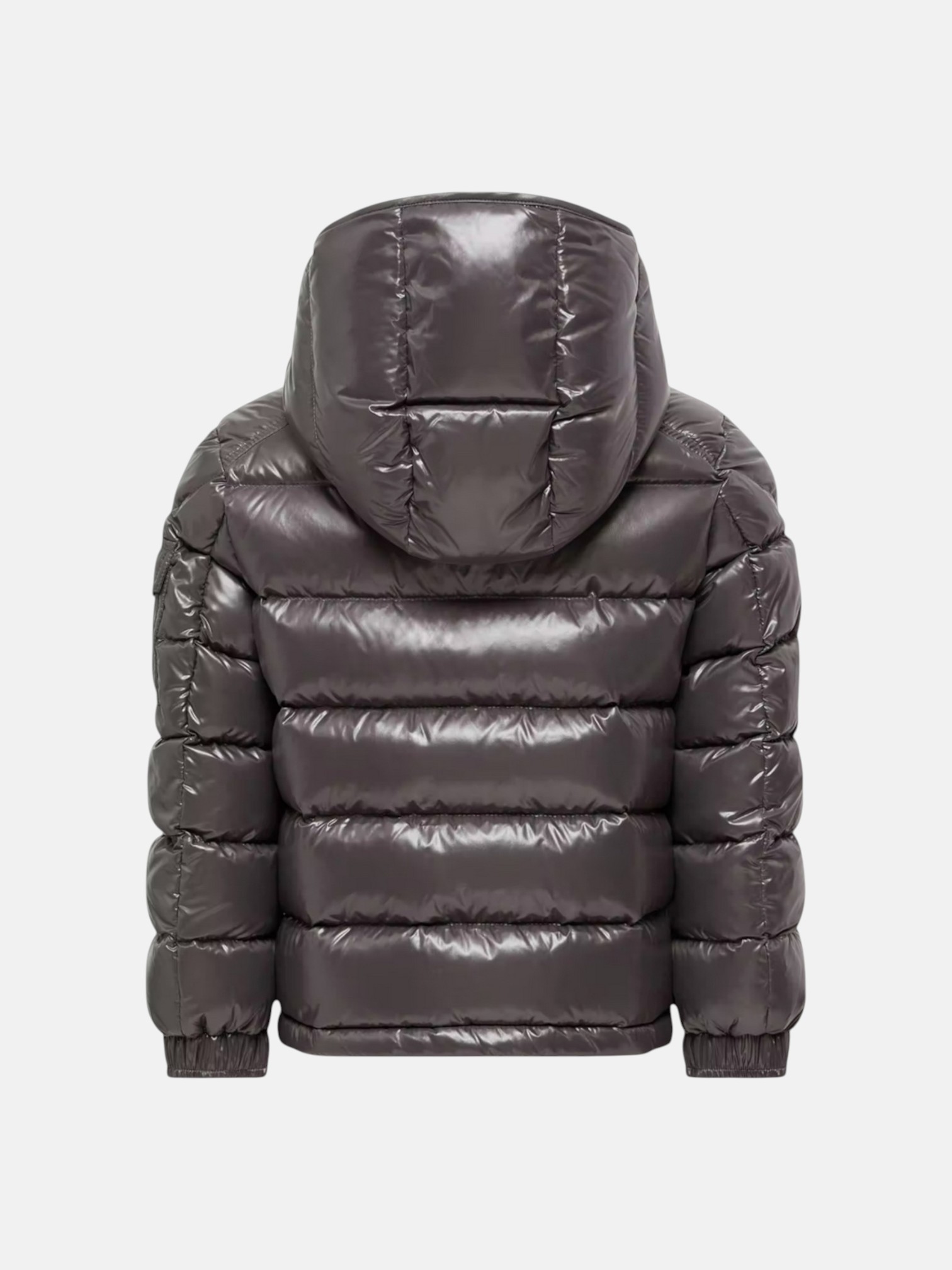 Moncler Moncler Maya Down Jacket Dark Grey – close-up detail view in premium quality with AA+ craftsmanship