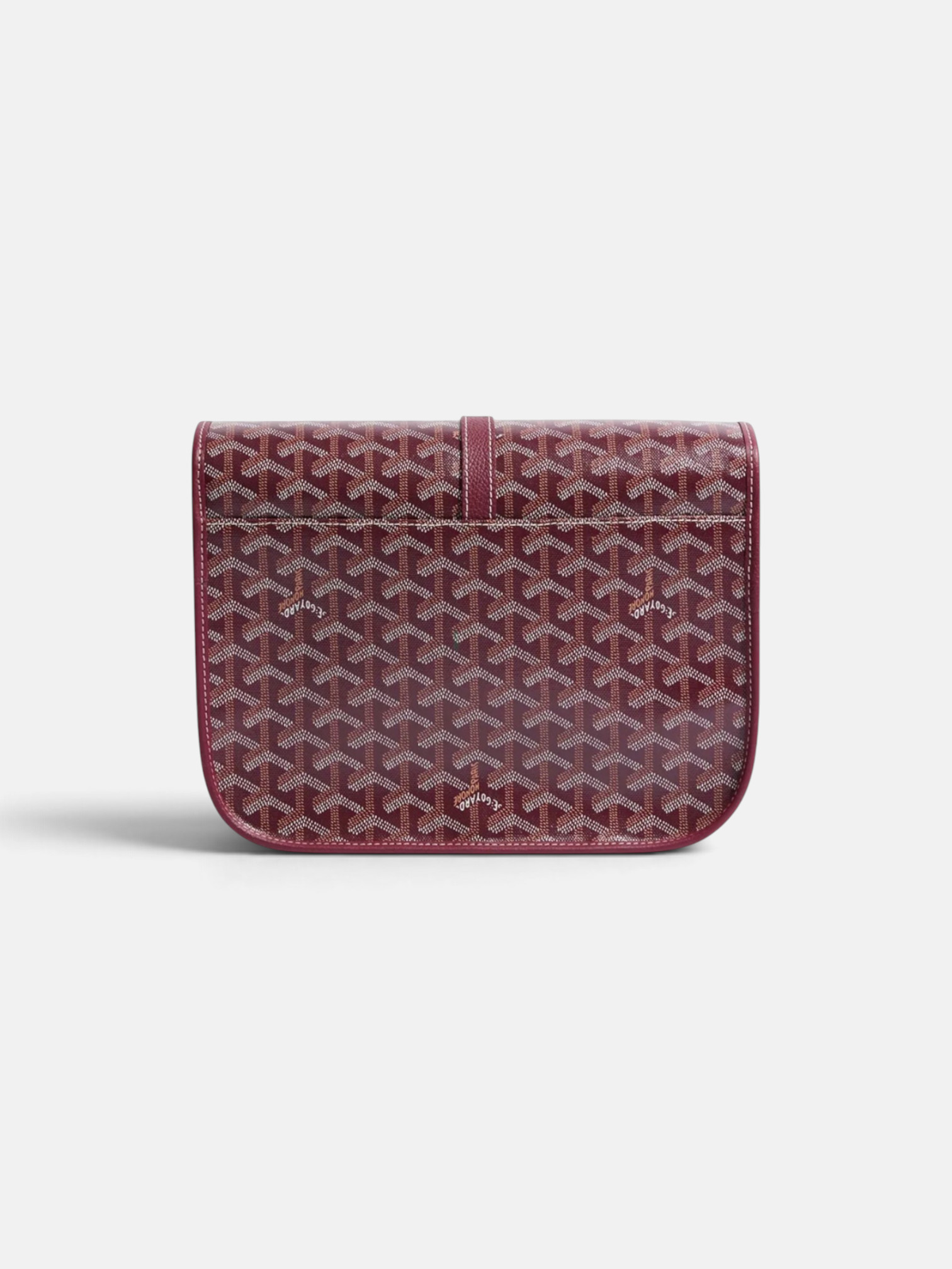 Goyard Goyard Belvedere MM Bag Burgundy – close-up detail view in premium quality with AA+ craftsmanship