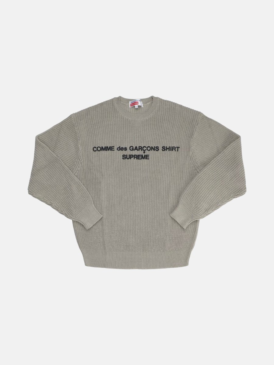 Supreme Comme Des Garçons Sweater Tan