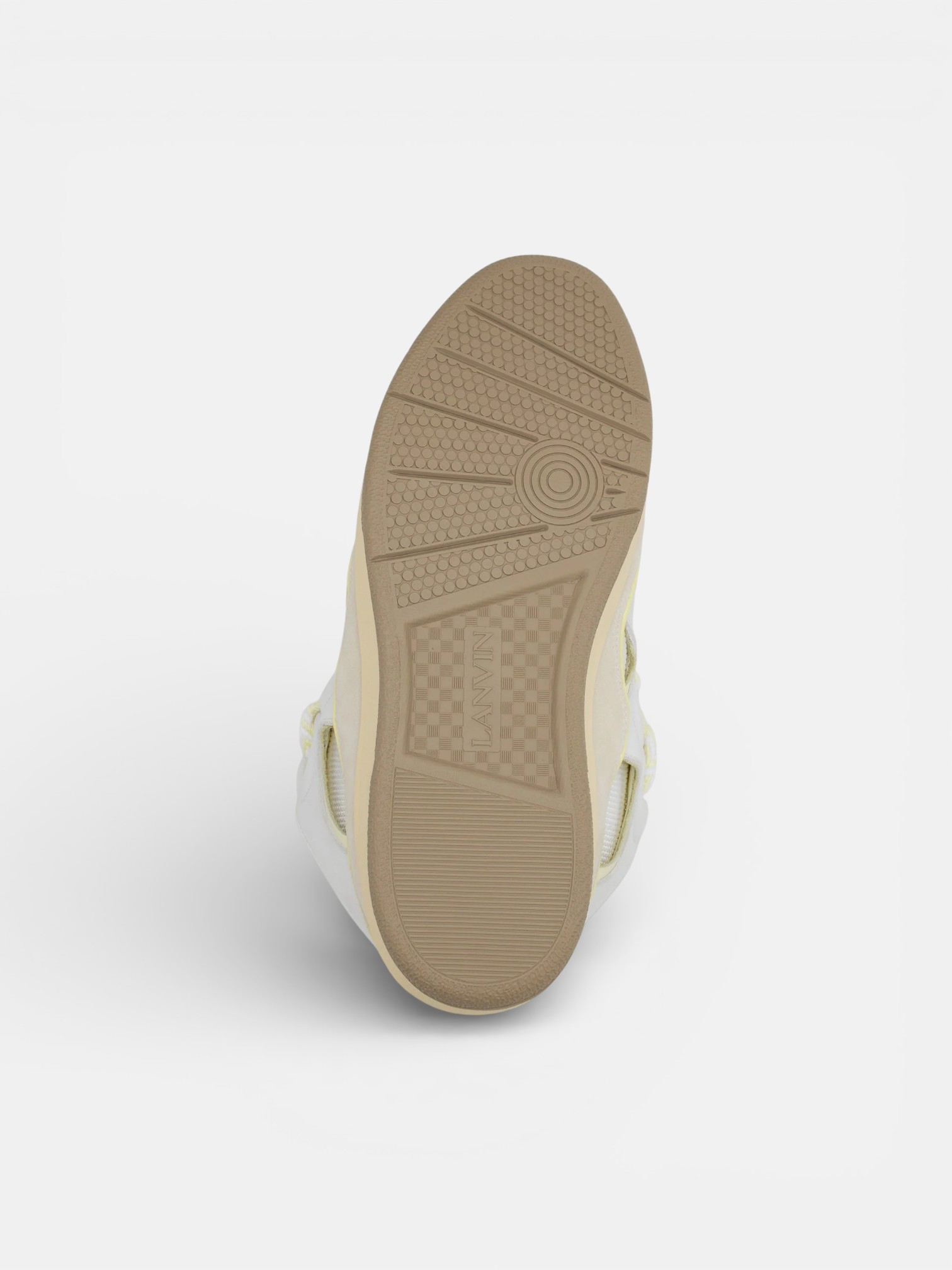 Lanvin Lanvin Curb Sneaker White Beige – detail view in premium quality with AA+ craftsmanship