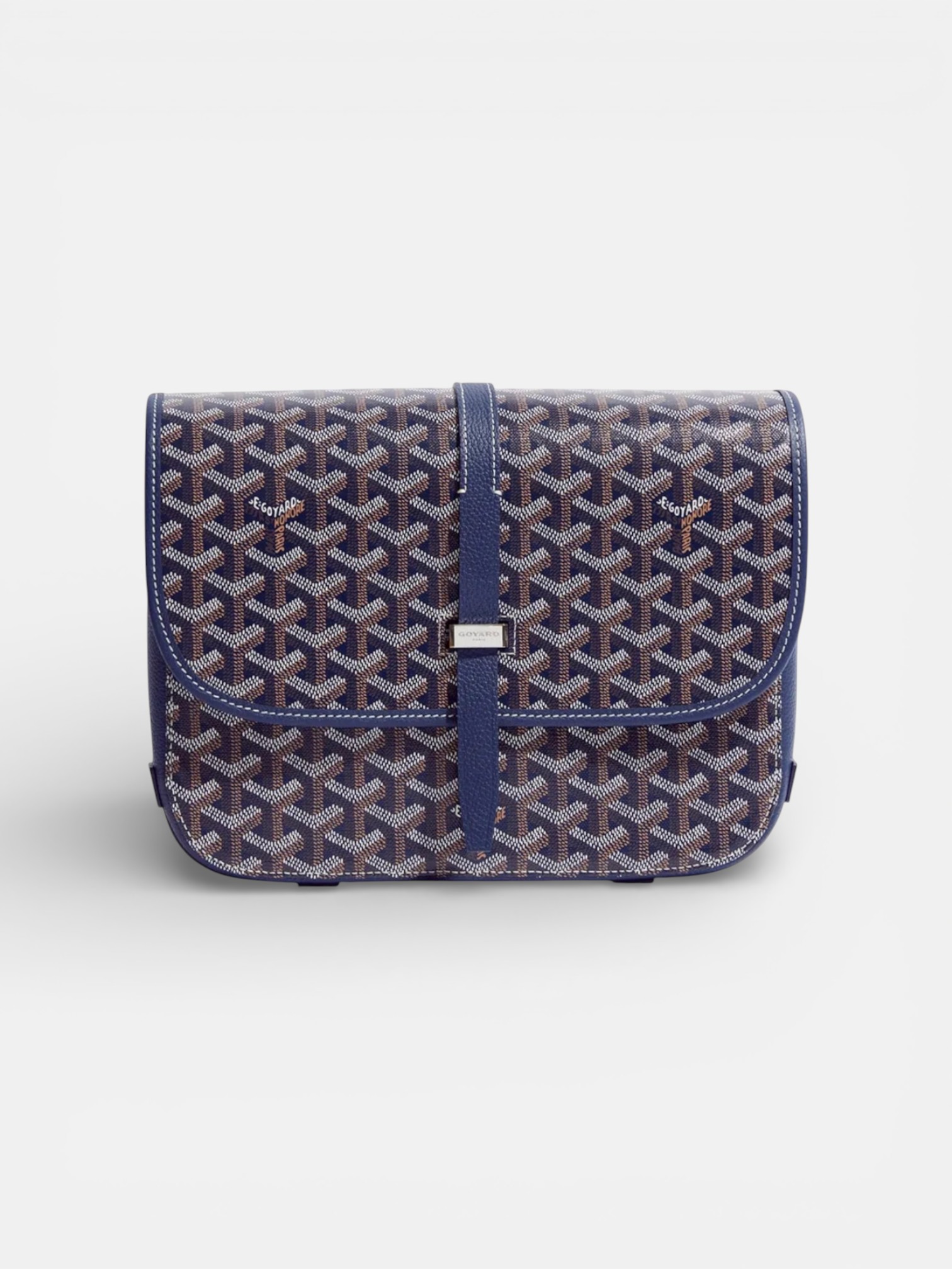 Goyard Goyard Belvedere MM Bag Navy Blue – side profile view in premium quality with AA+ craftsmanship