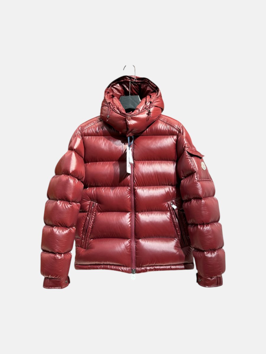 Moncler Puffer Jacket Dark Red