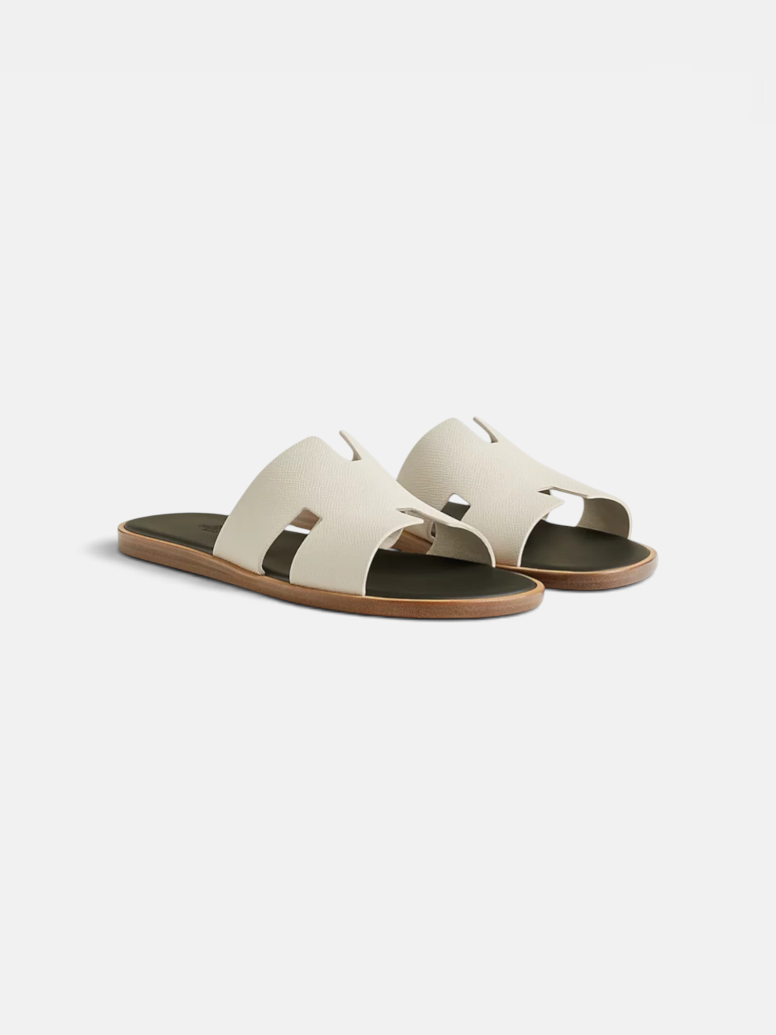 Hermes Hermes Izmir Sandal Beige Glaise – close-up detail view in premium quality with AA+ craftsmanship