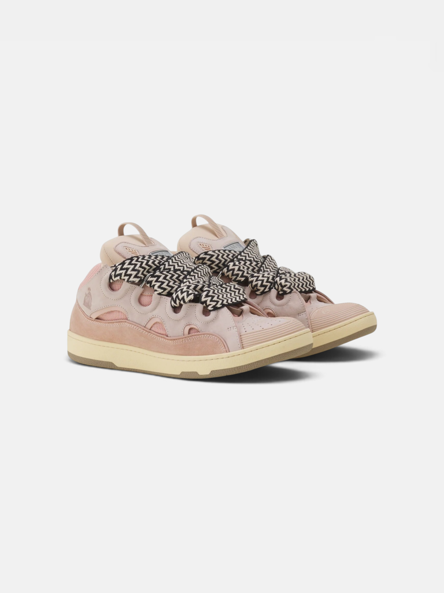 Lanvin Lanvin Curb Sneaker Pale Pink – close-up detail view in premium quality with AA+ craftsmanship