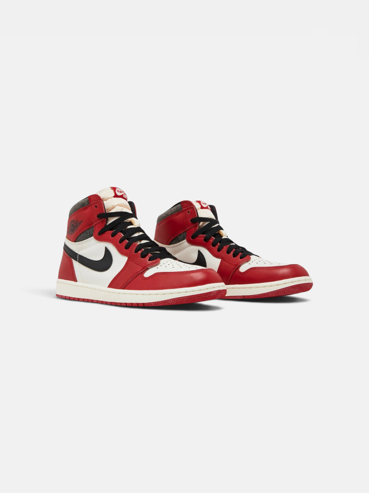 Jordan Jordan 1 Retro High OG Chicago Lost and Found – detail view in premium quality with AA+ craftsmanship