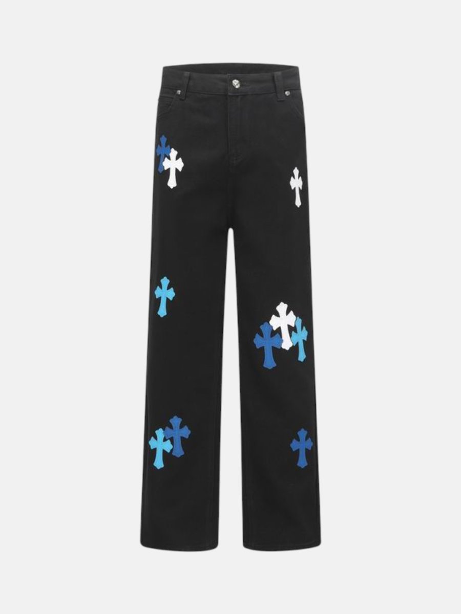Chrome Hearts Cobalt Cross Jeans Black