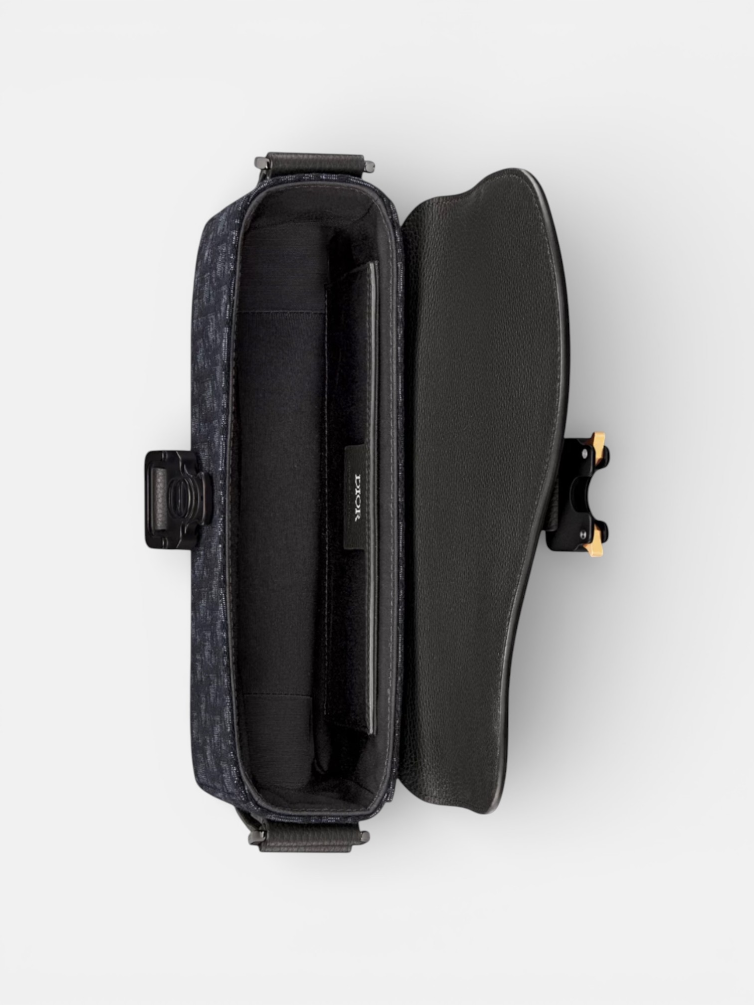 Dior Dior Small Saddle Messenger Bag Black – back view in premium quality with AA+ craftsmanship