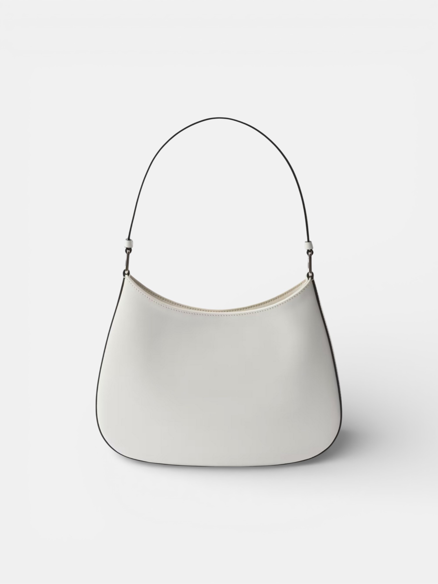 Prada Prada Cleo Shoulder Bag White – close-up detail view in premium quality with AA+ craftsmanship