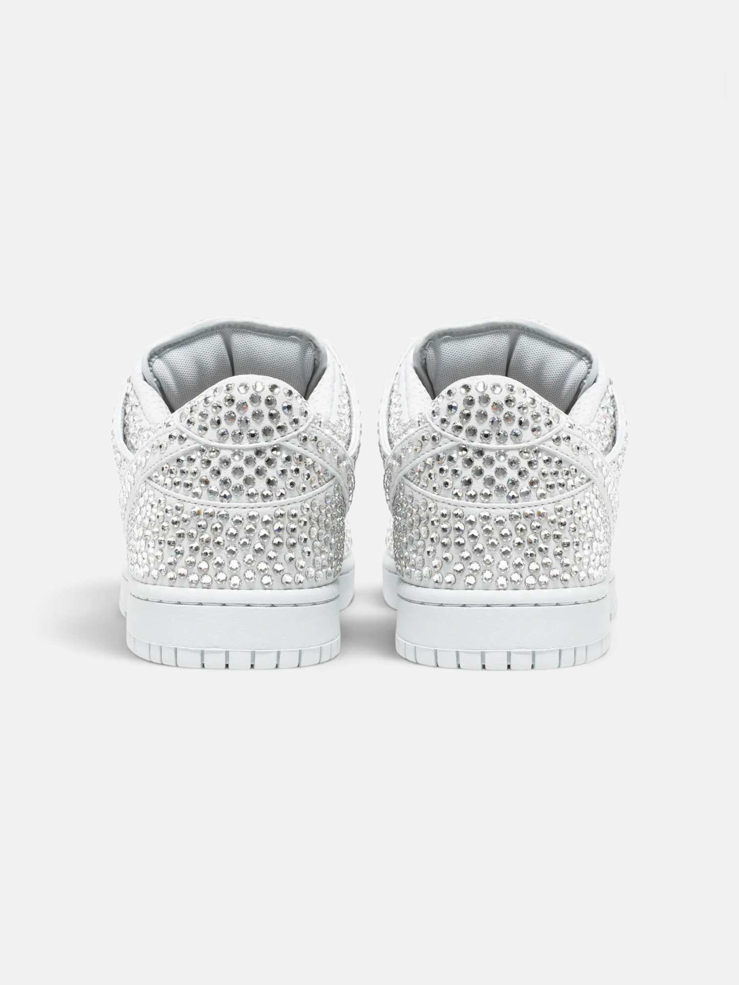 Cactus Cactus Plant Flea Market x Swarovski x Nike Dunk Low Pure Platinum – back view in premium quality with AA+ craftsmanship