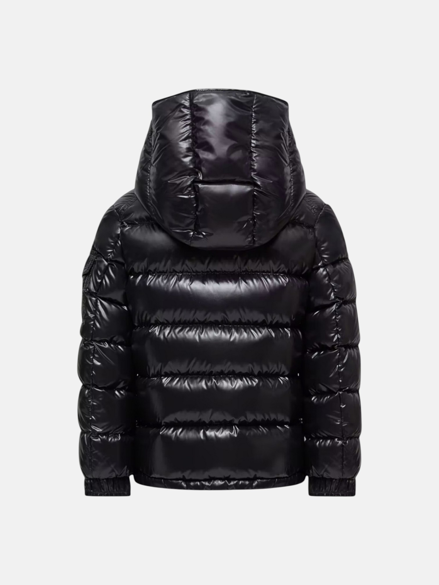 Moncler Moncler Maya Down Jacket Black – close-up detail view in premium quality with AA+ craftsmanship